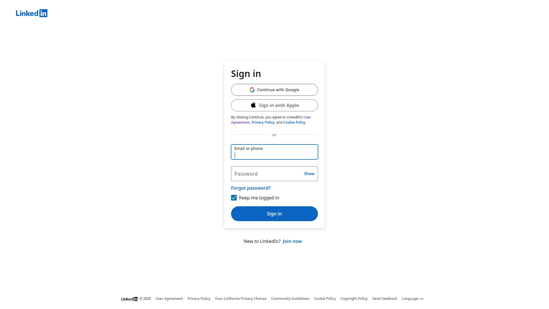 Landing Page
