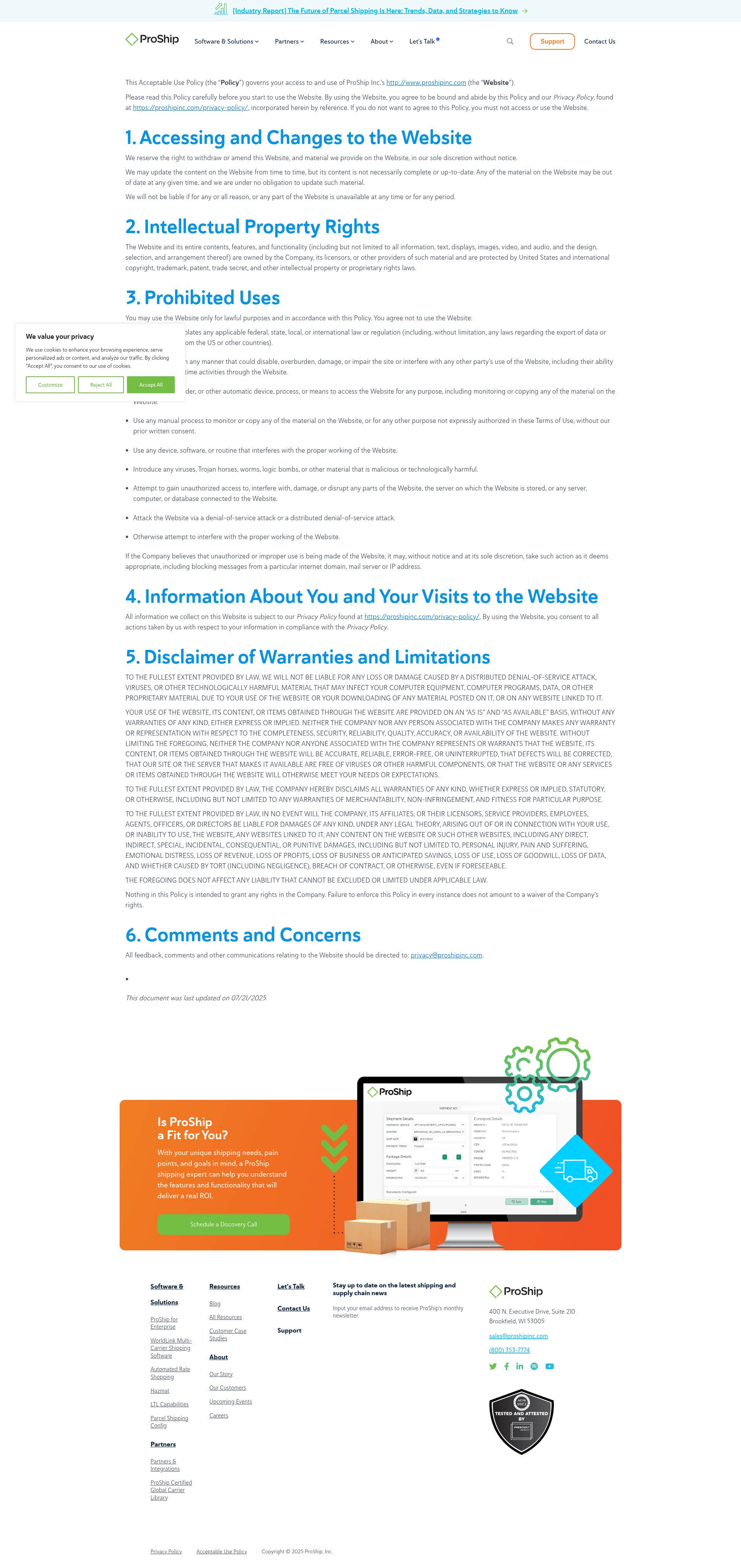 Landing Page