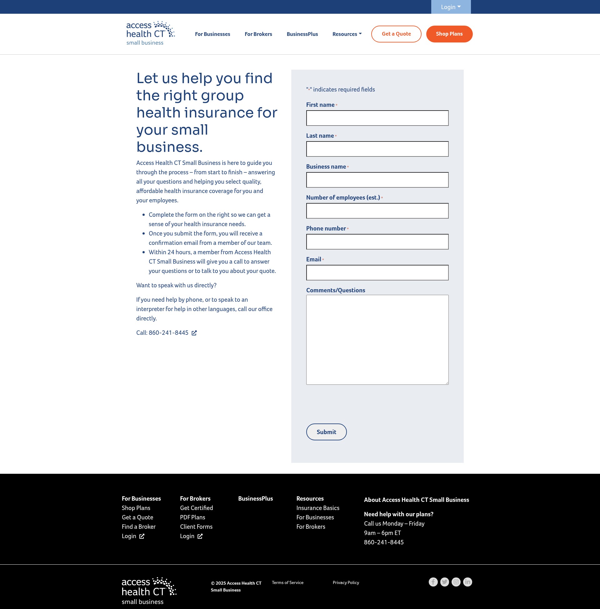 Landing Page