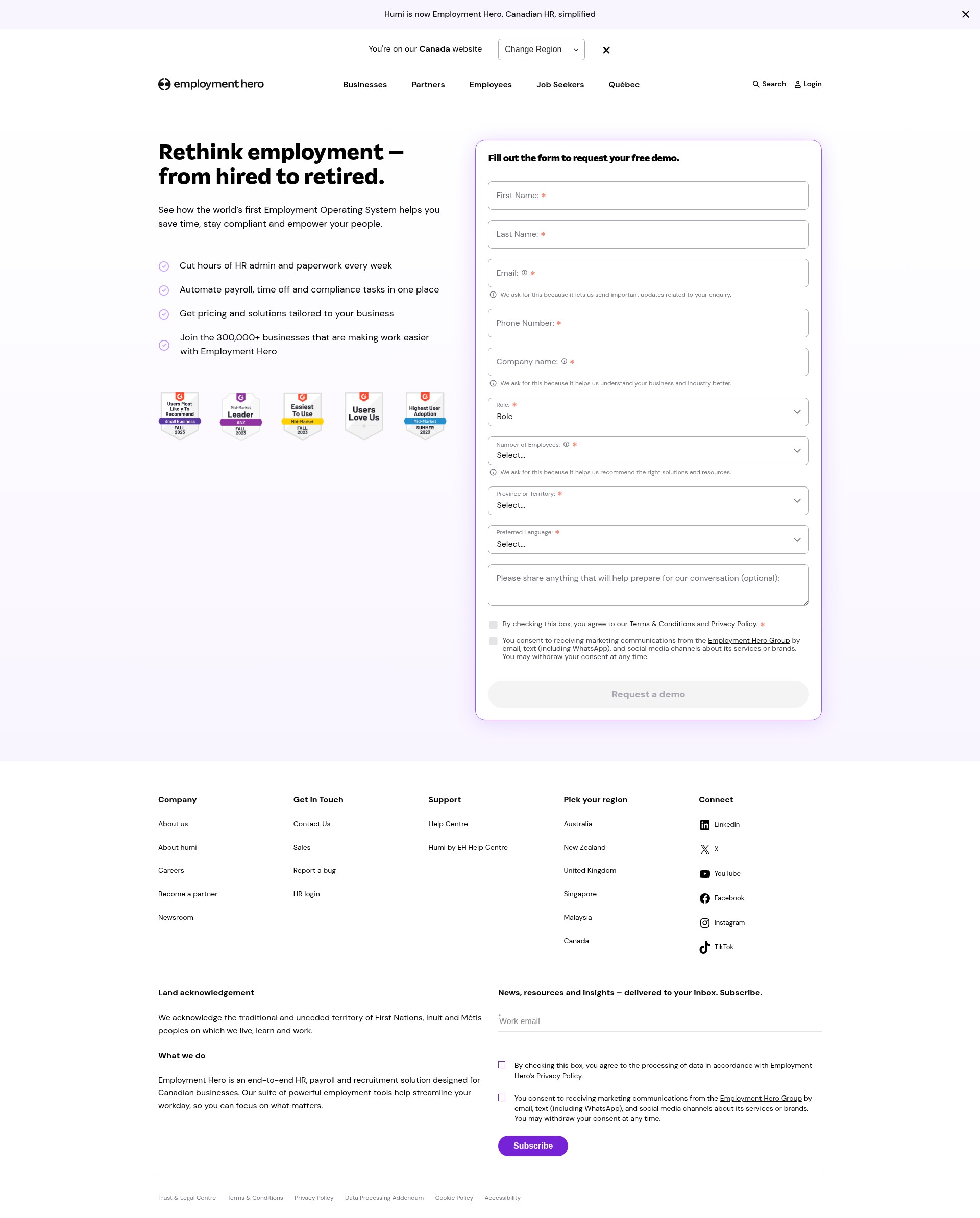 Landing Page