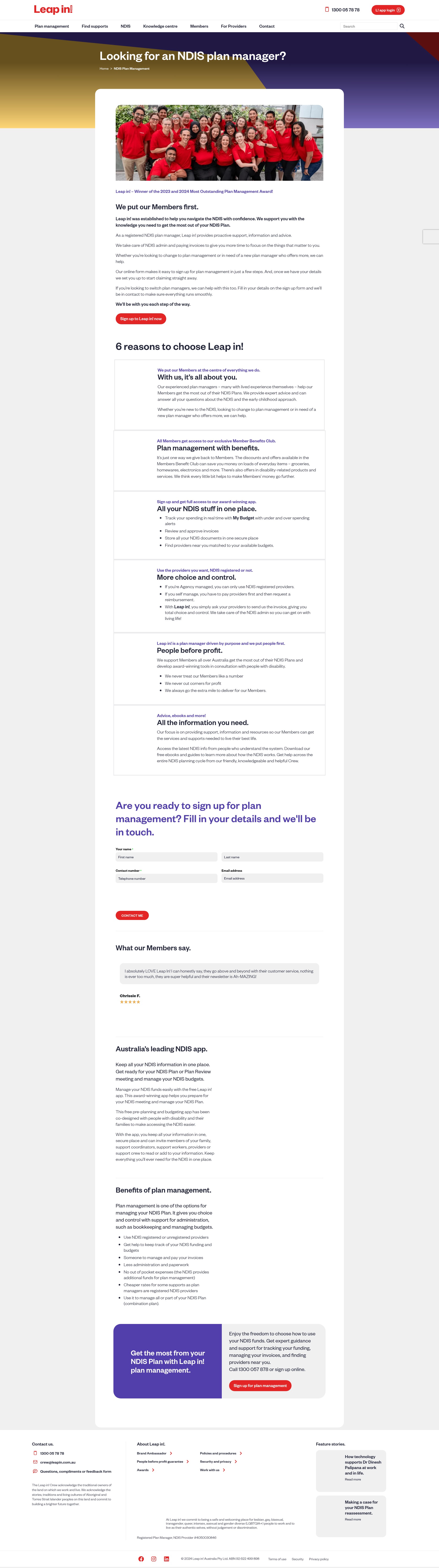 Landing Page