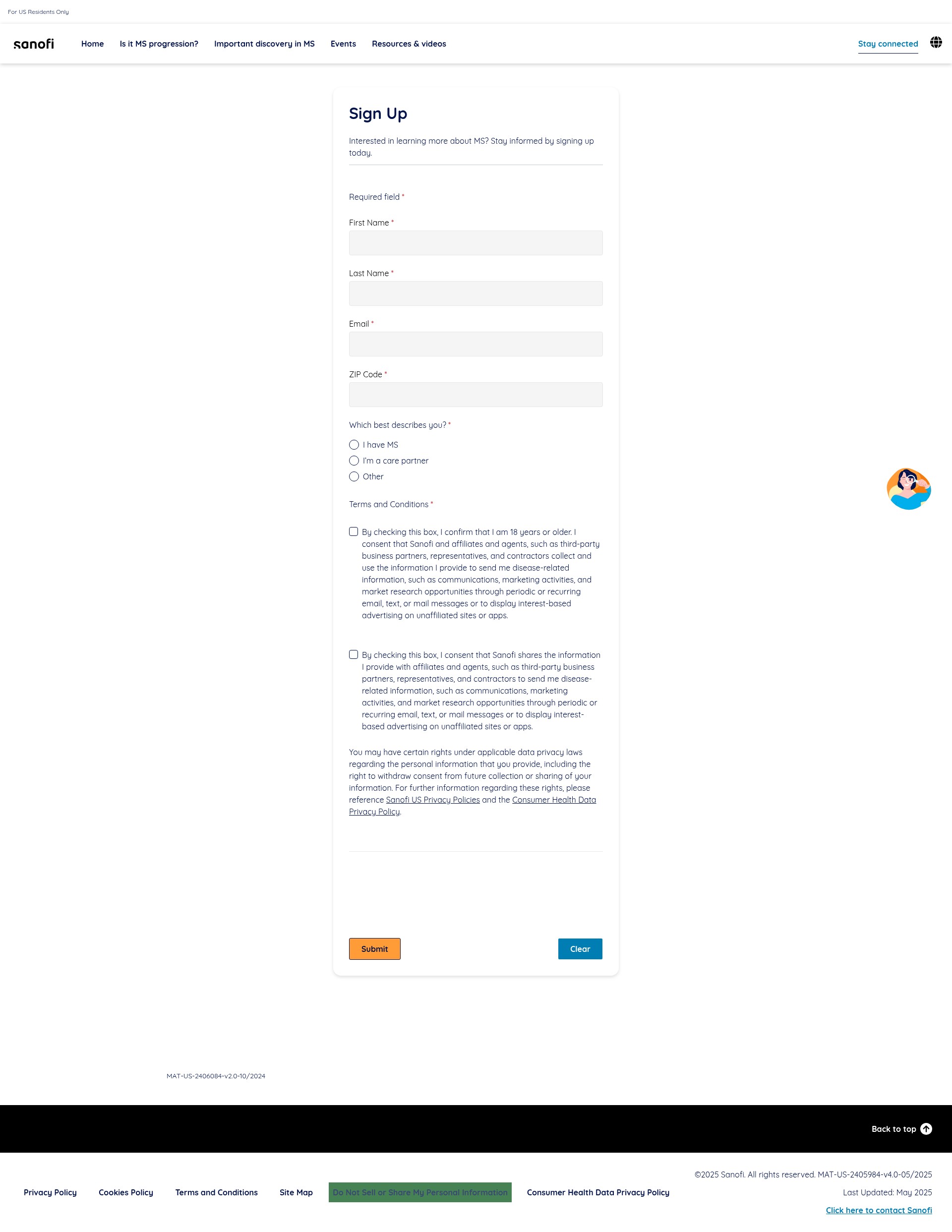 Landing Page