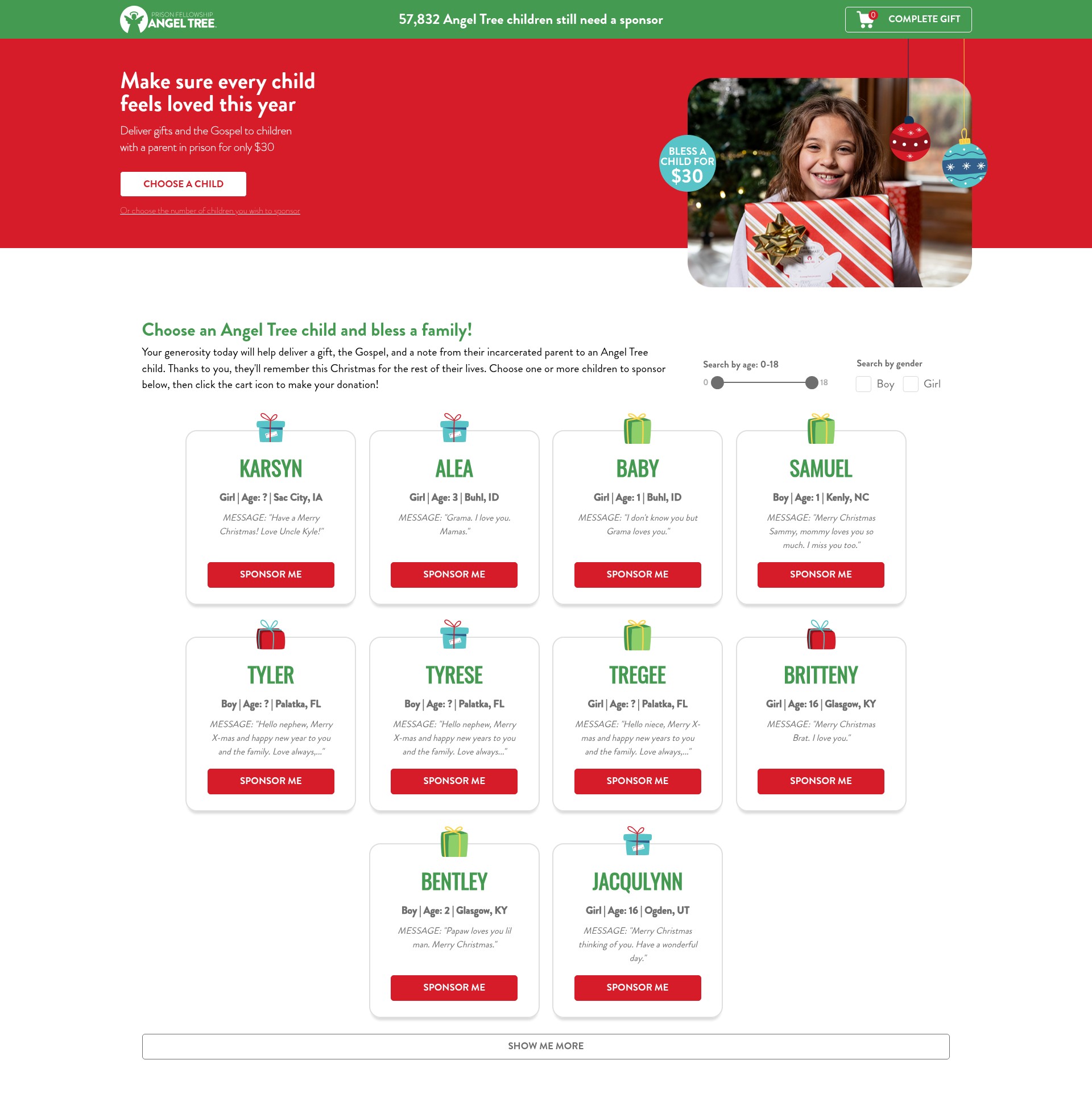Landing Page