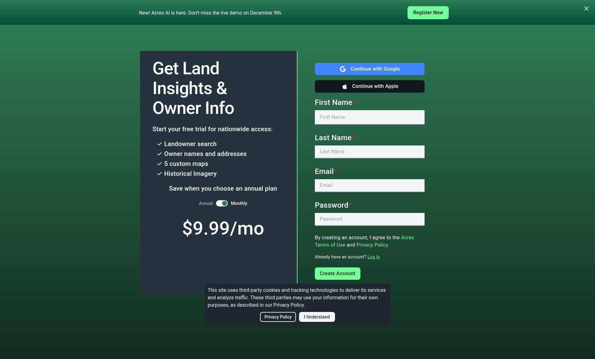 Landing Page