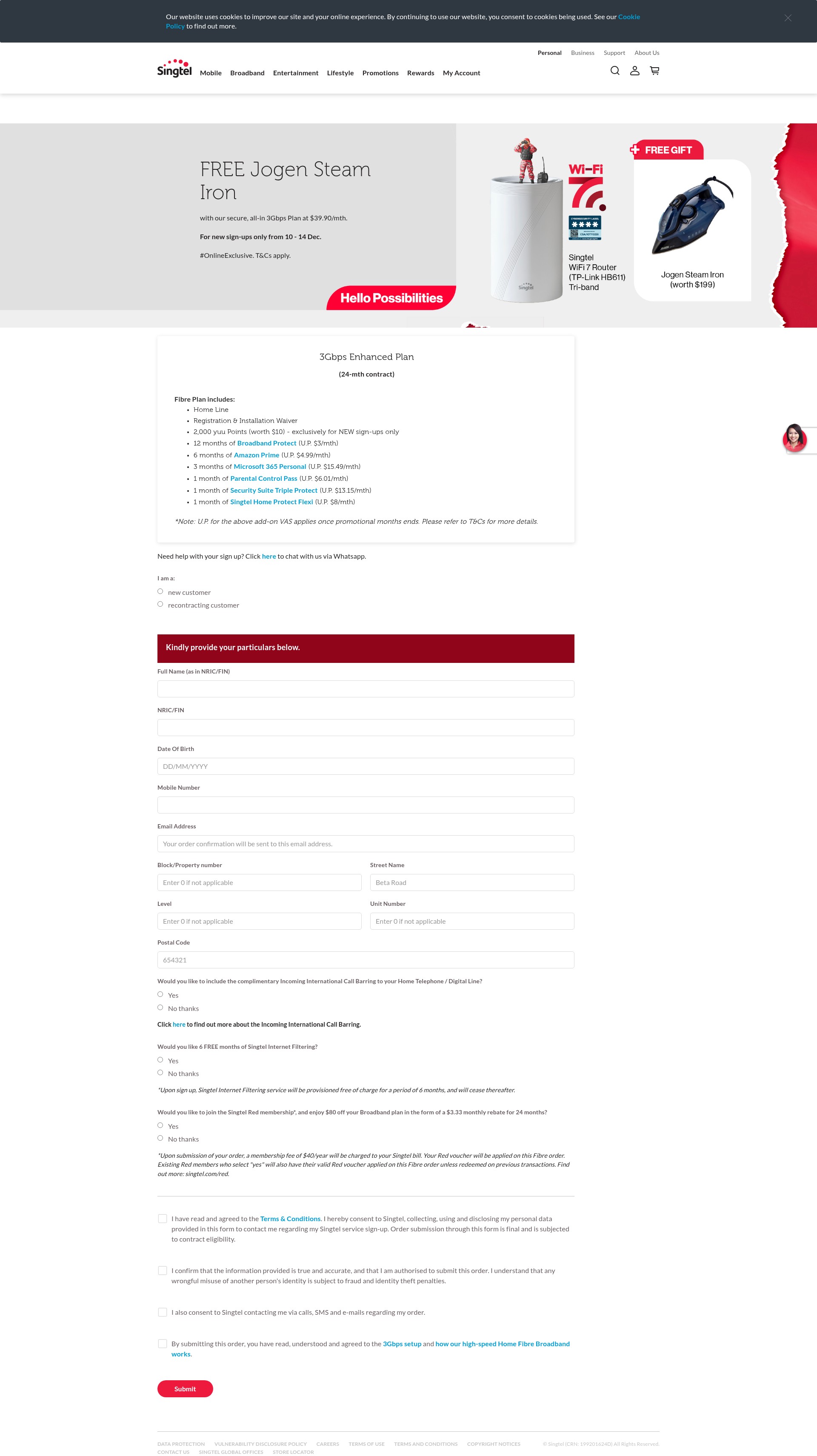 Landing Page