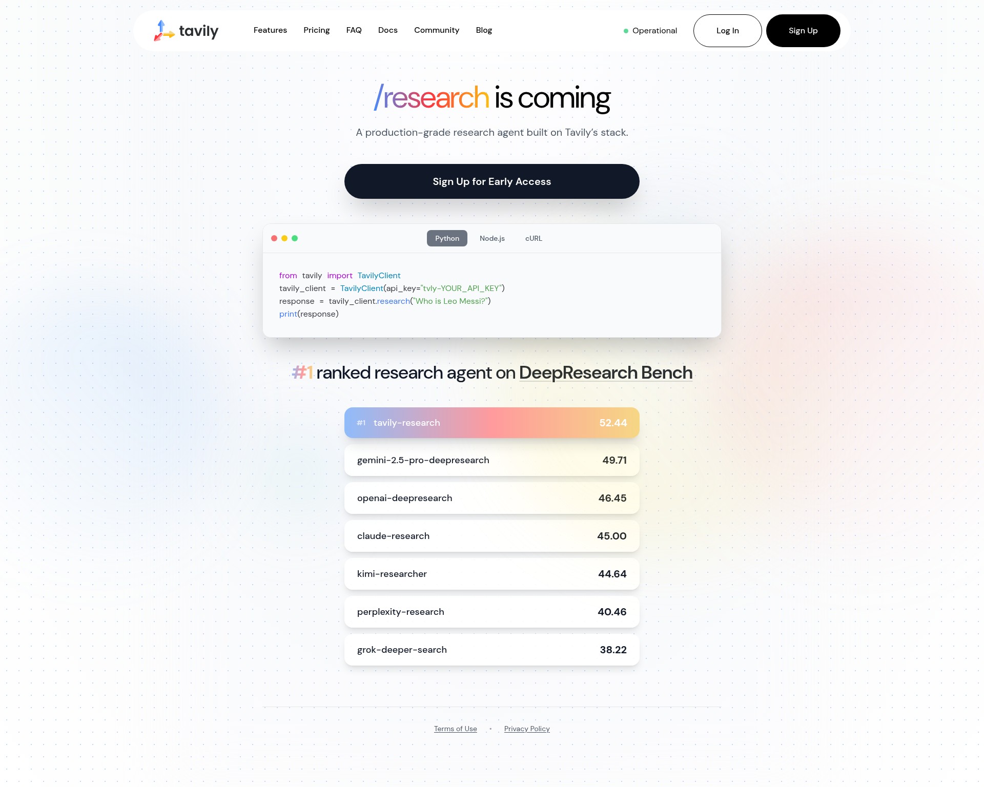 Landing Page