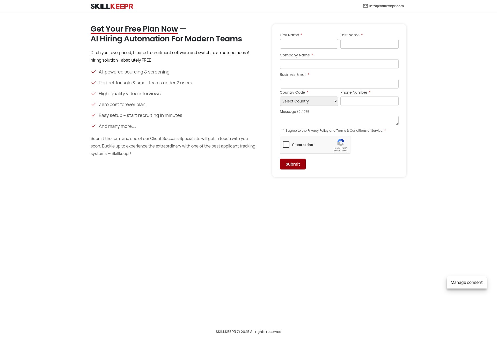 Landing Page