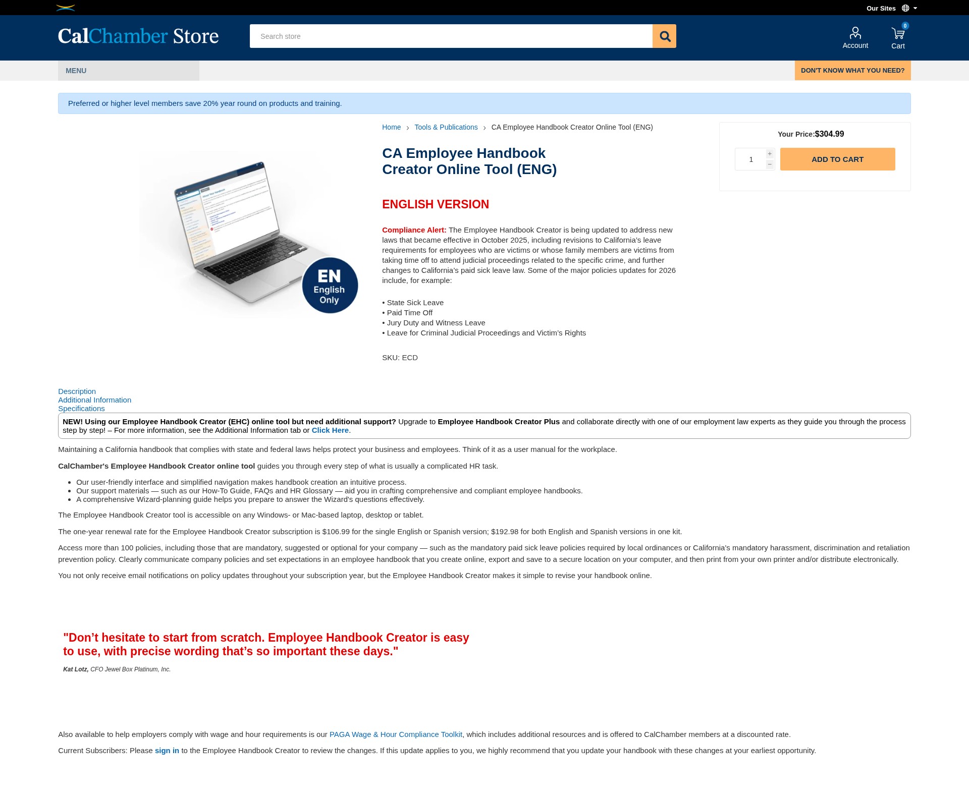 Landing Page