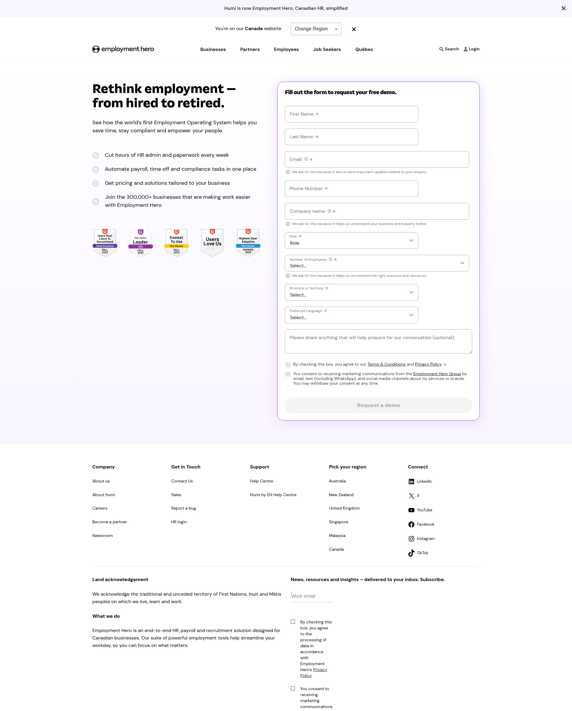 Landing Page