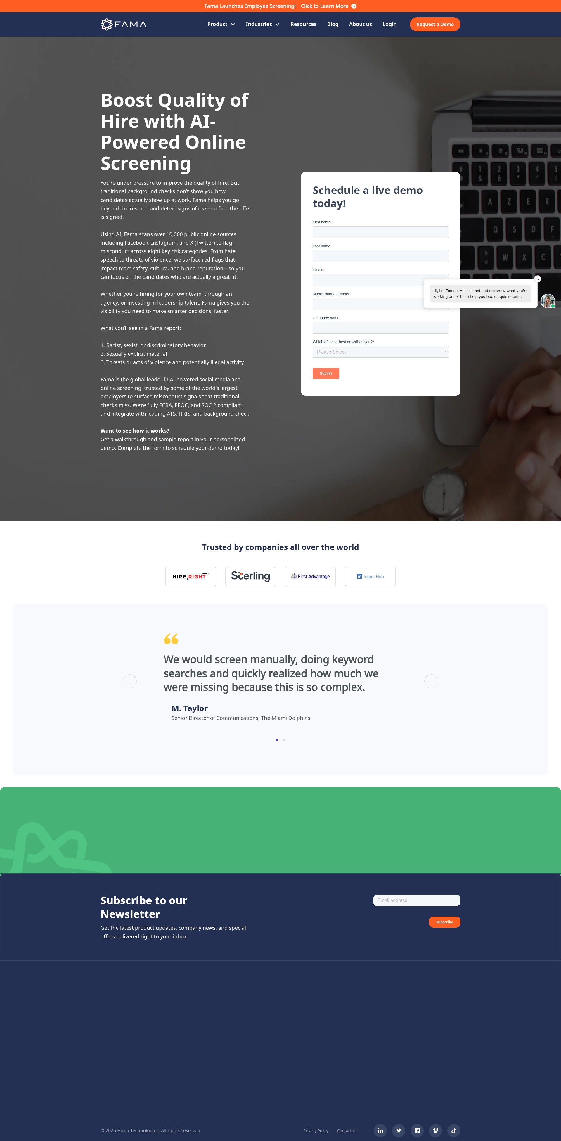 Landing Page