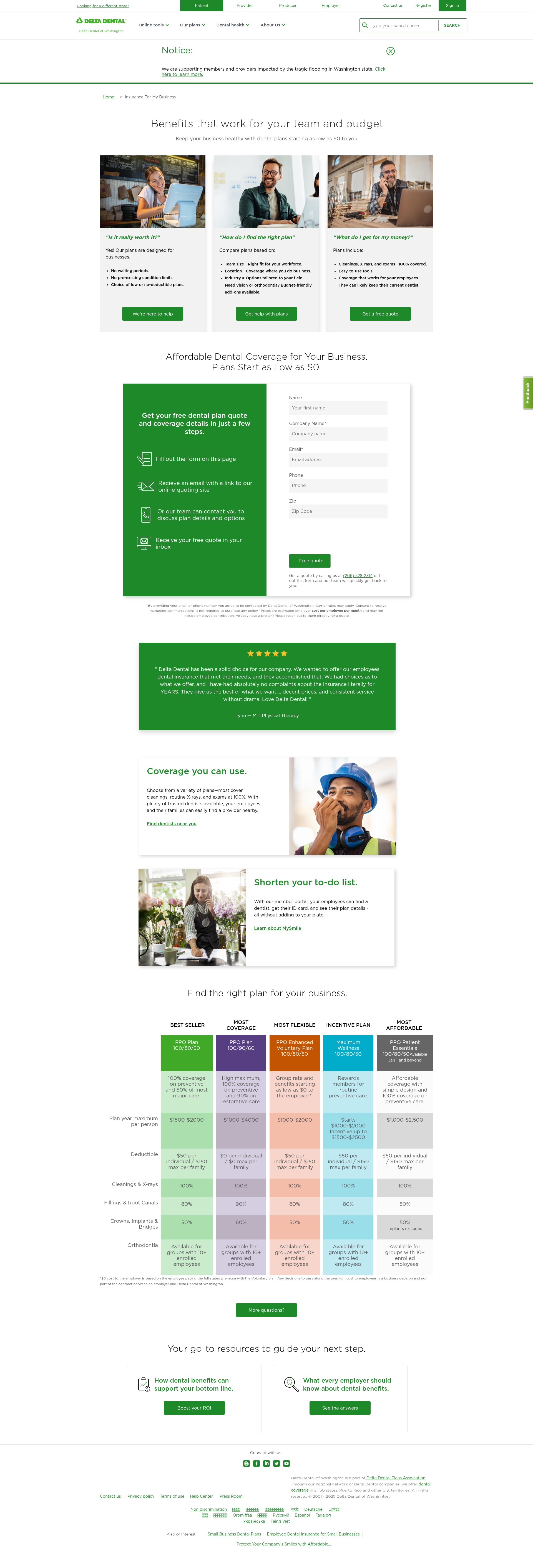 Landing Page