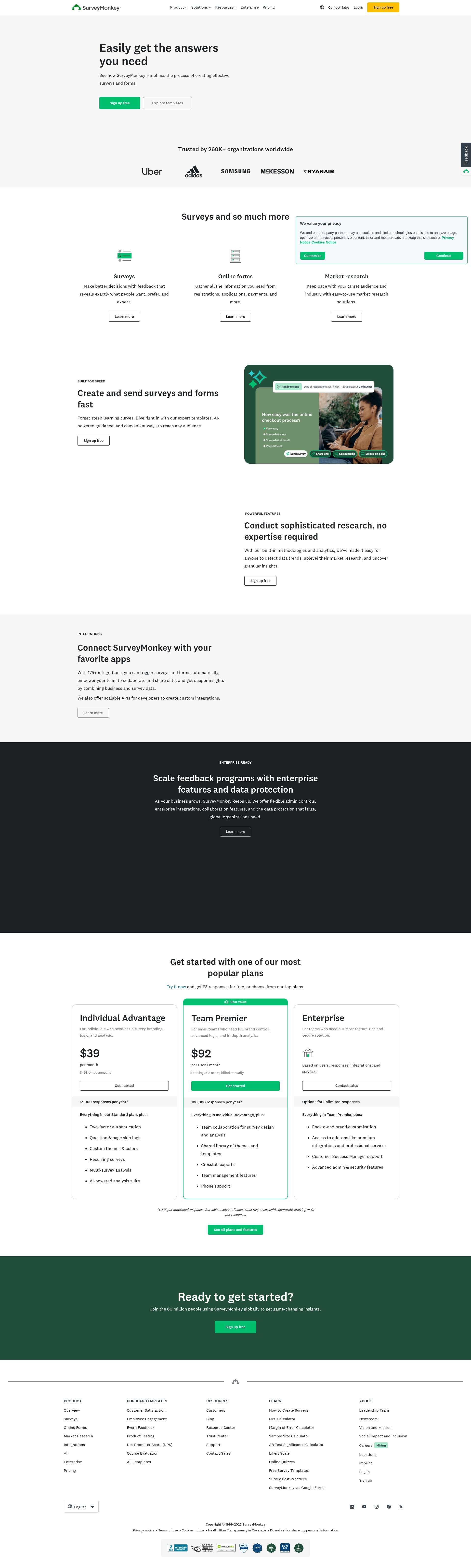 Landing Page