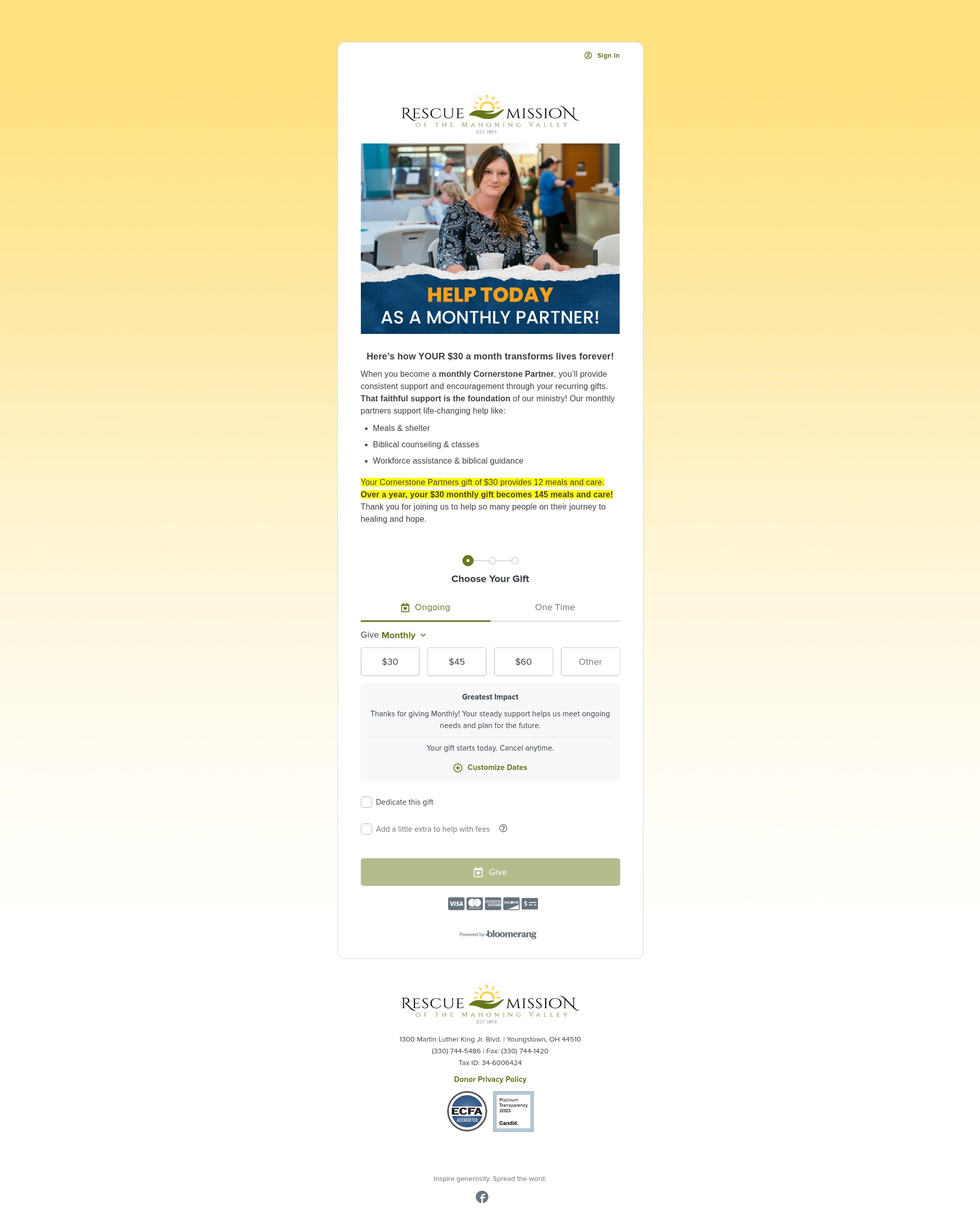 Landing Page