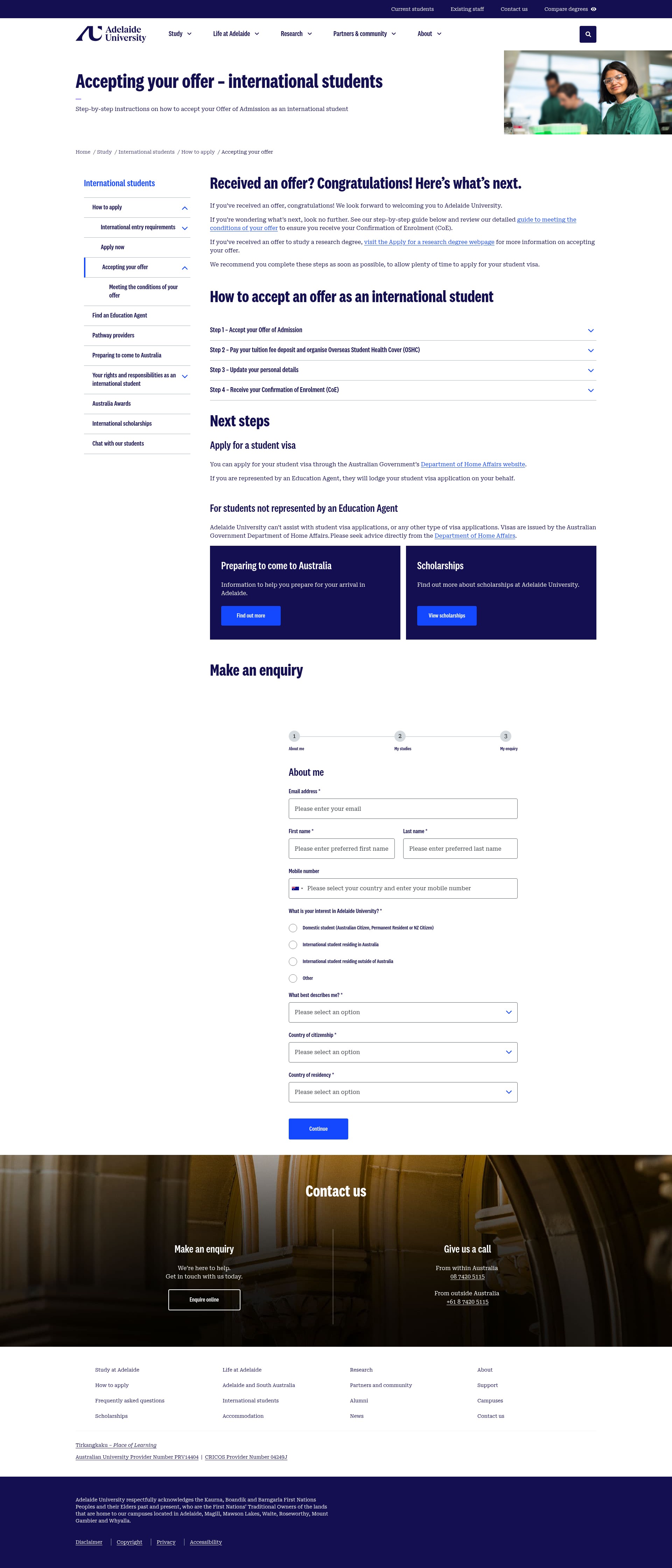 Landing Page