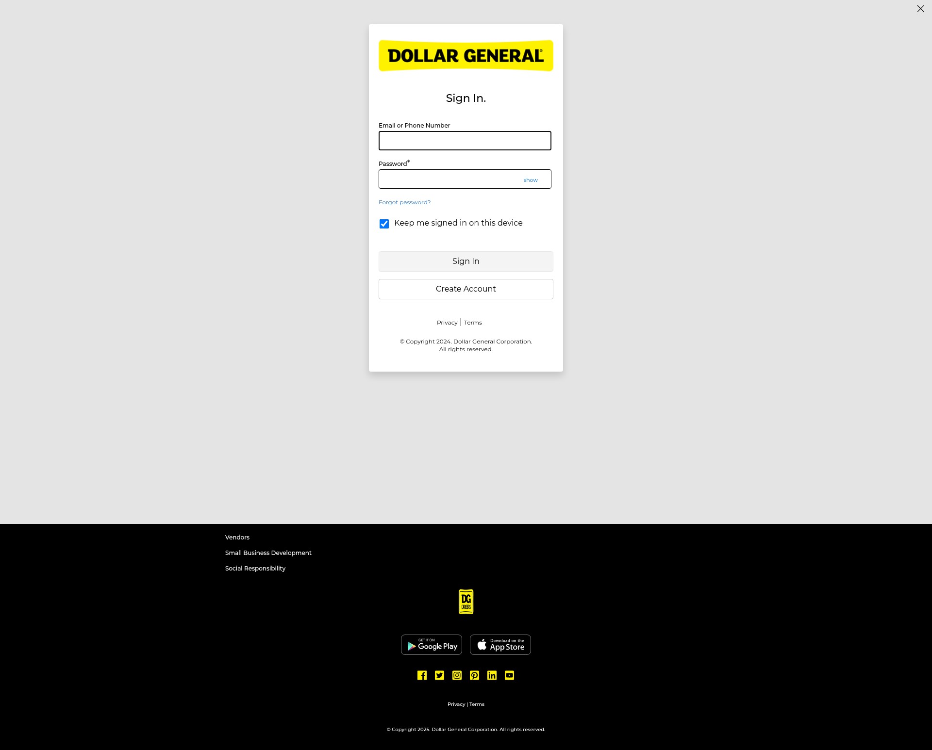 Landing Page