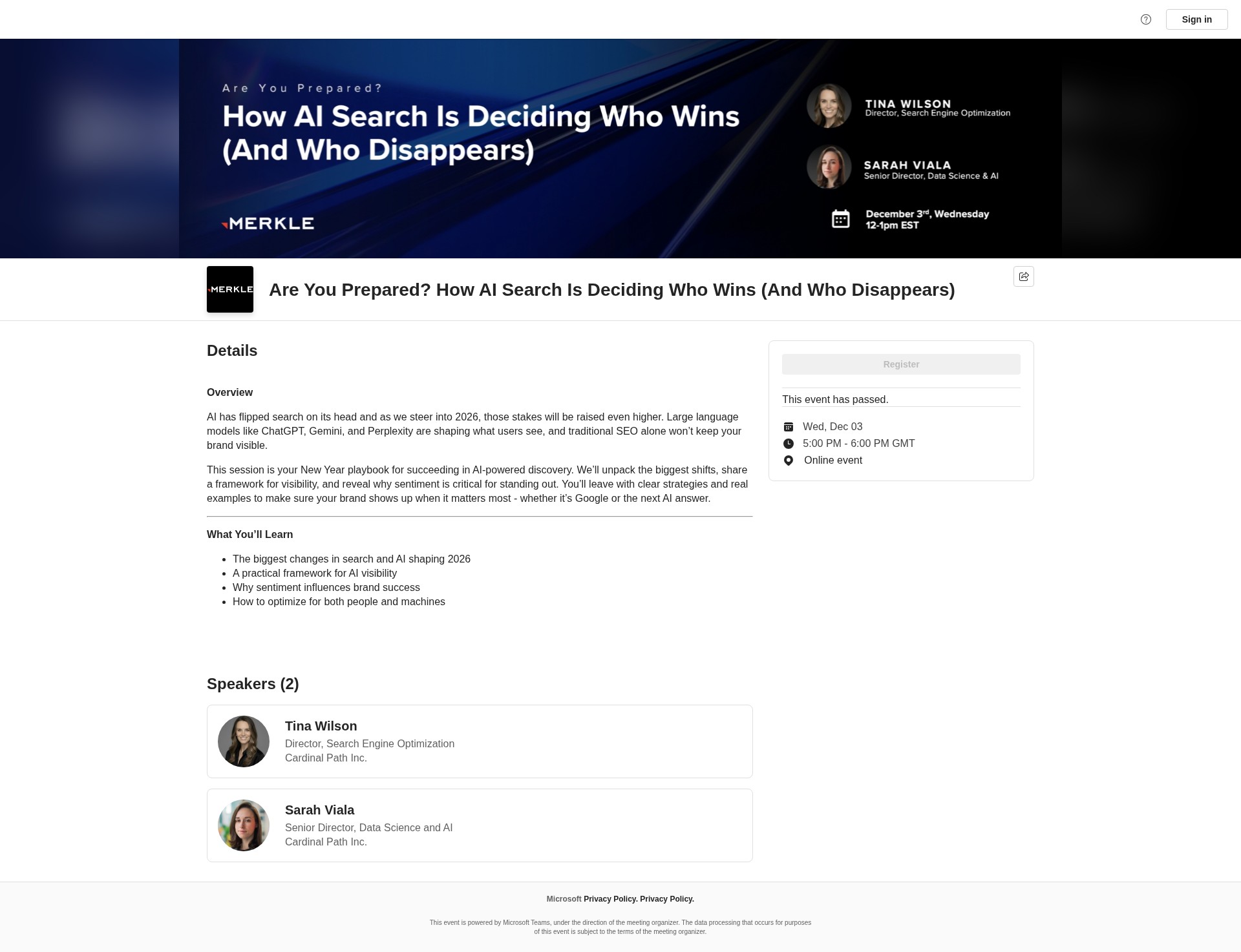 Landing Page