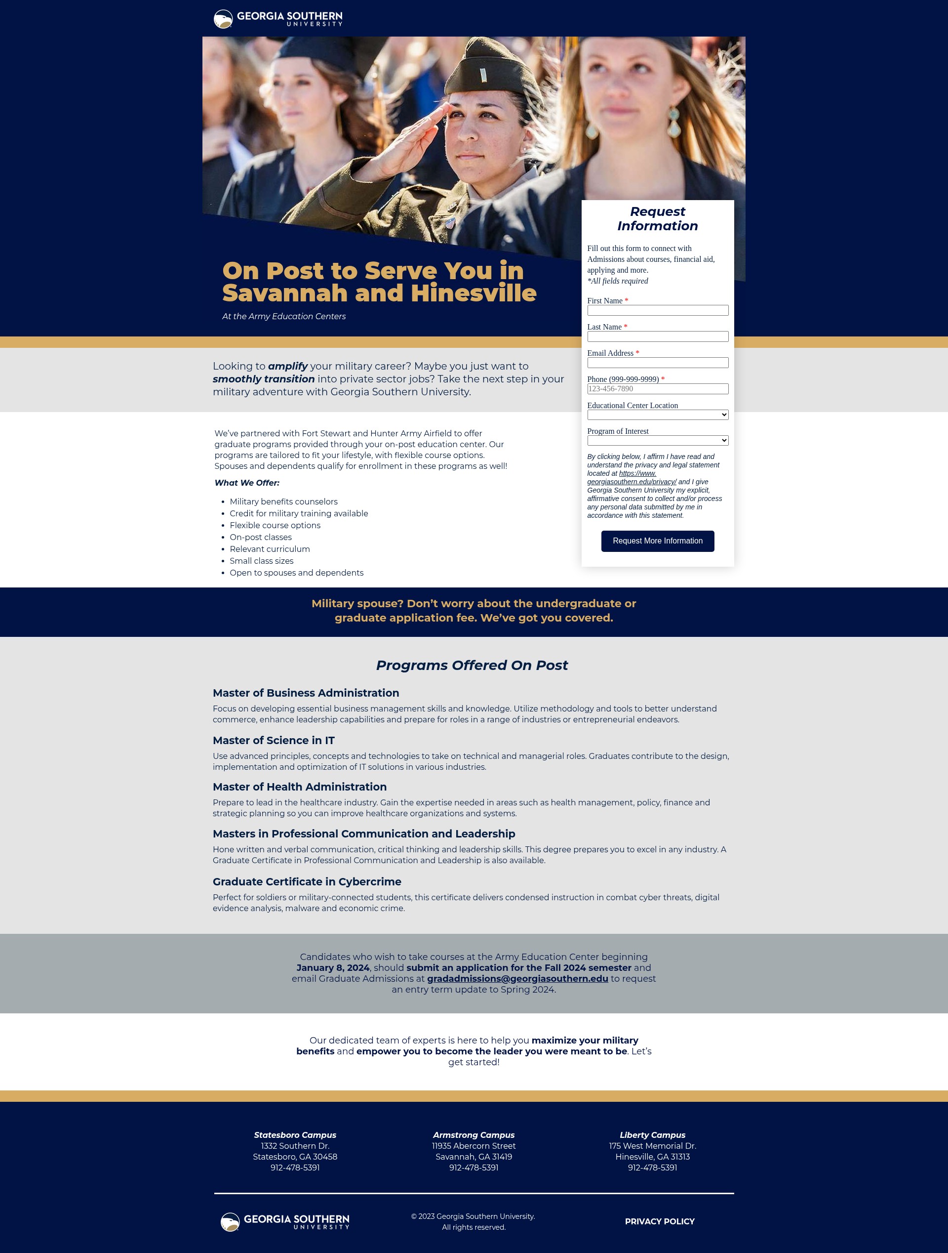 Landing Page