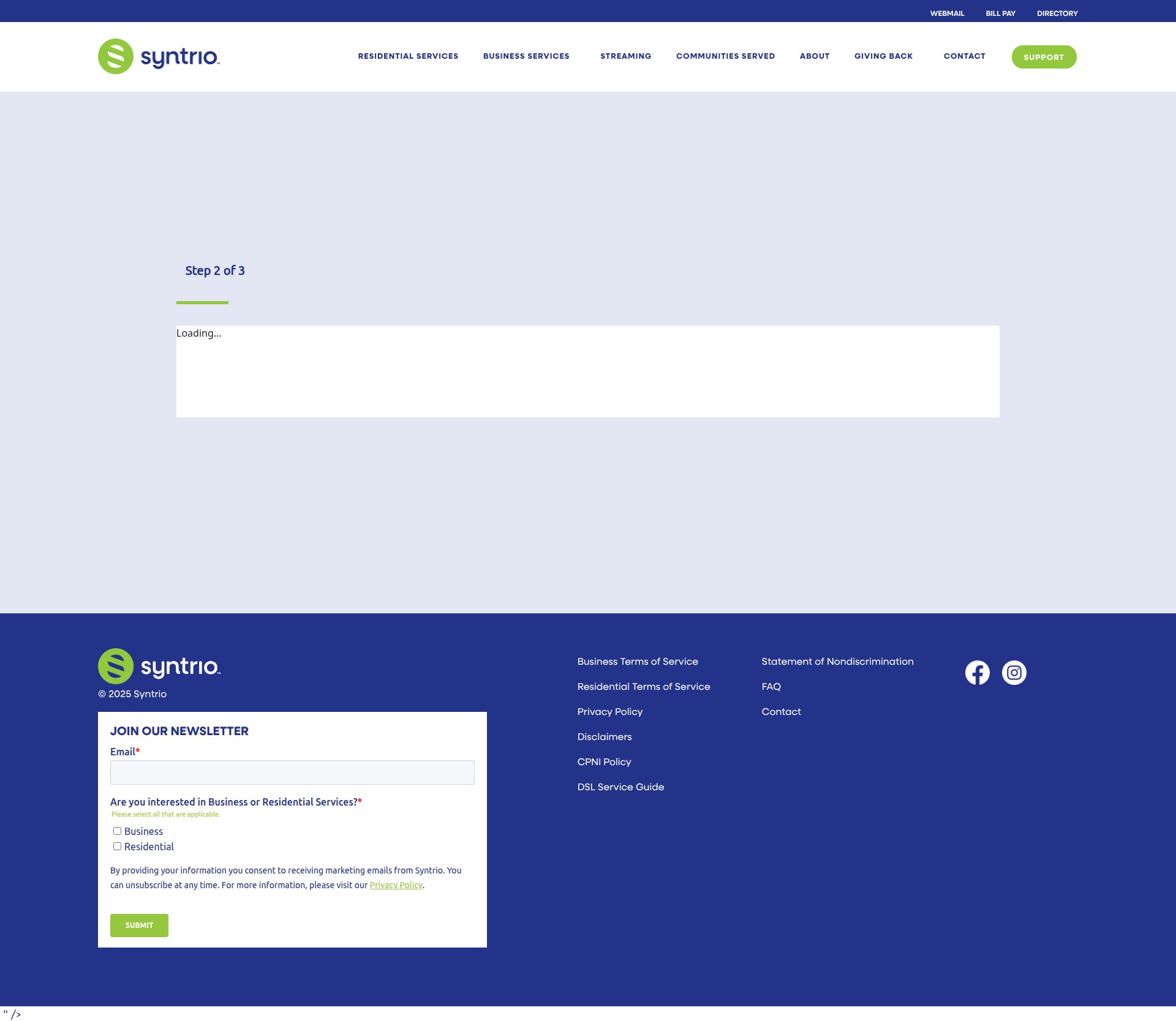 Landing Page