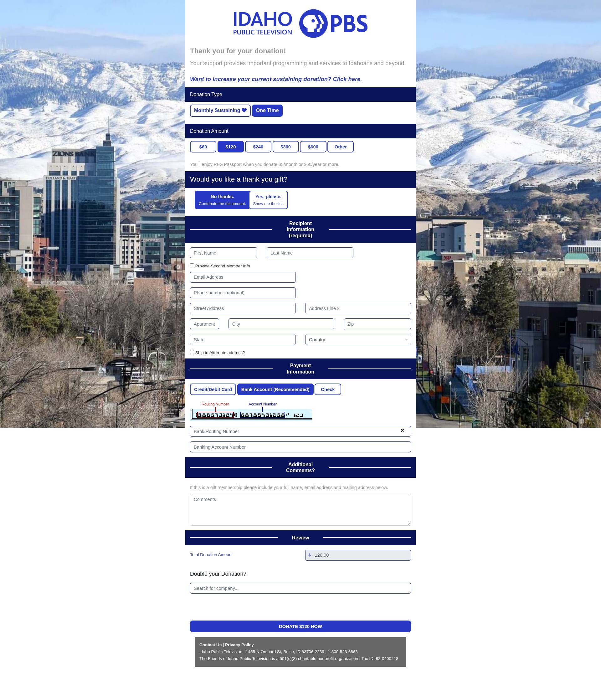 Landing Page
