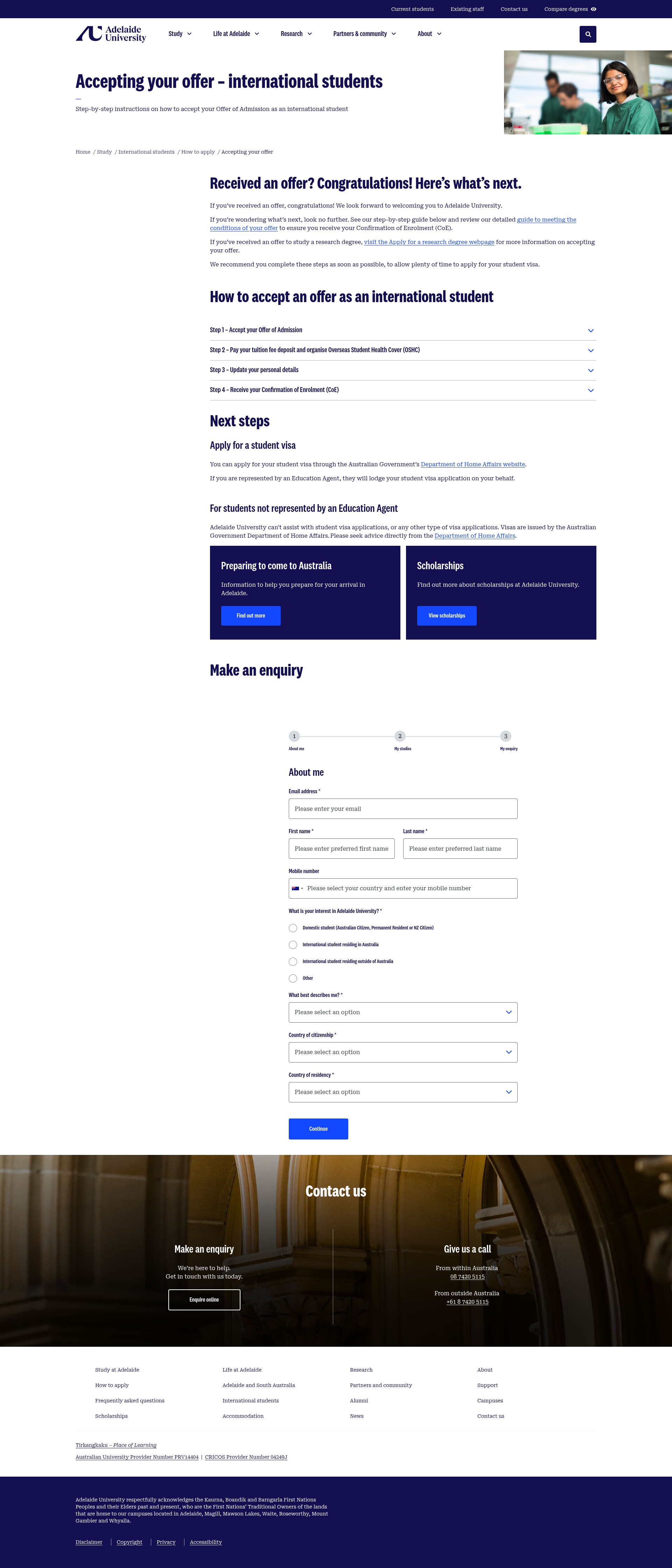 Landing Page
