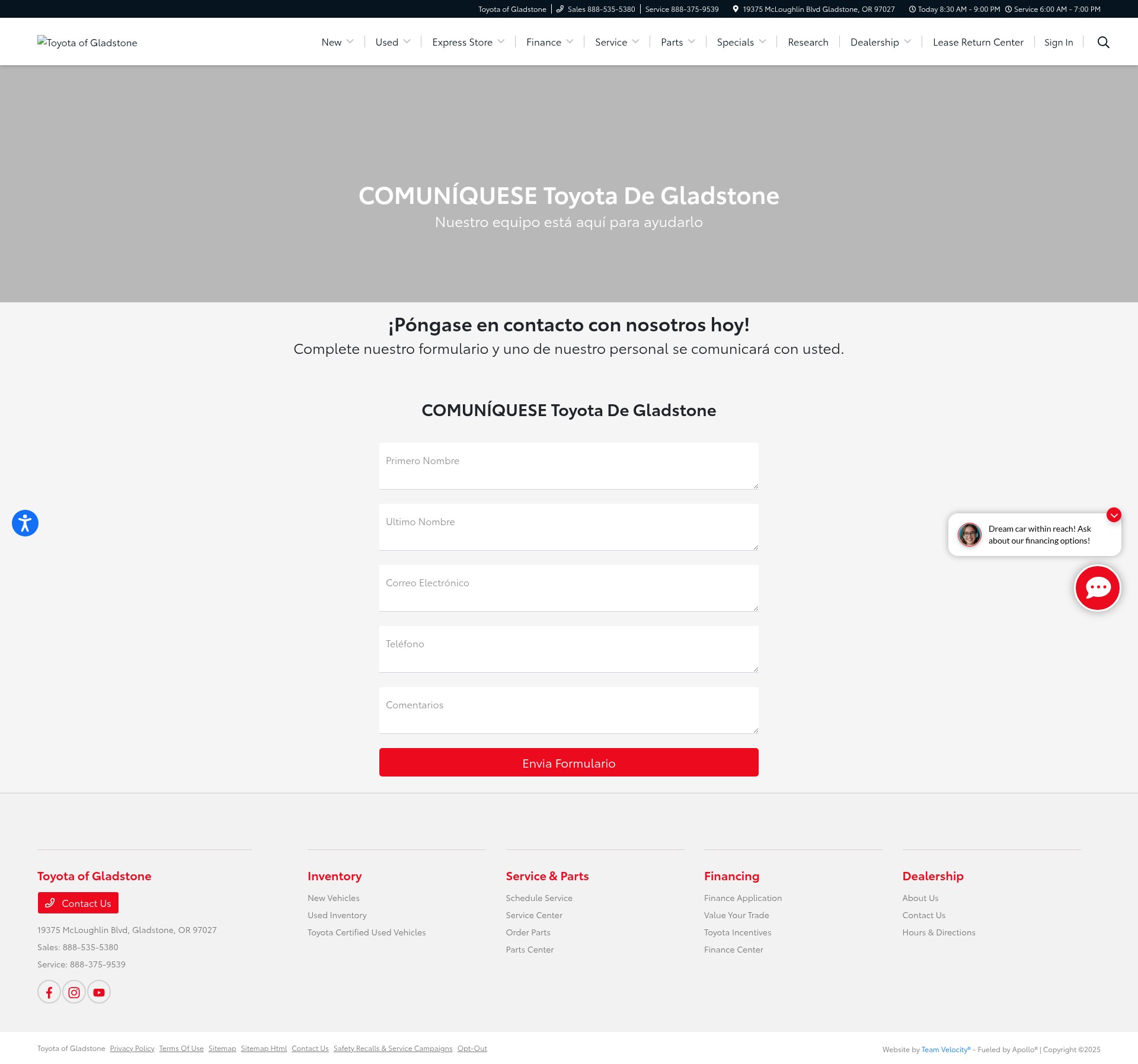 Landing Page