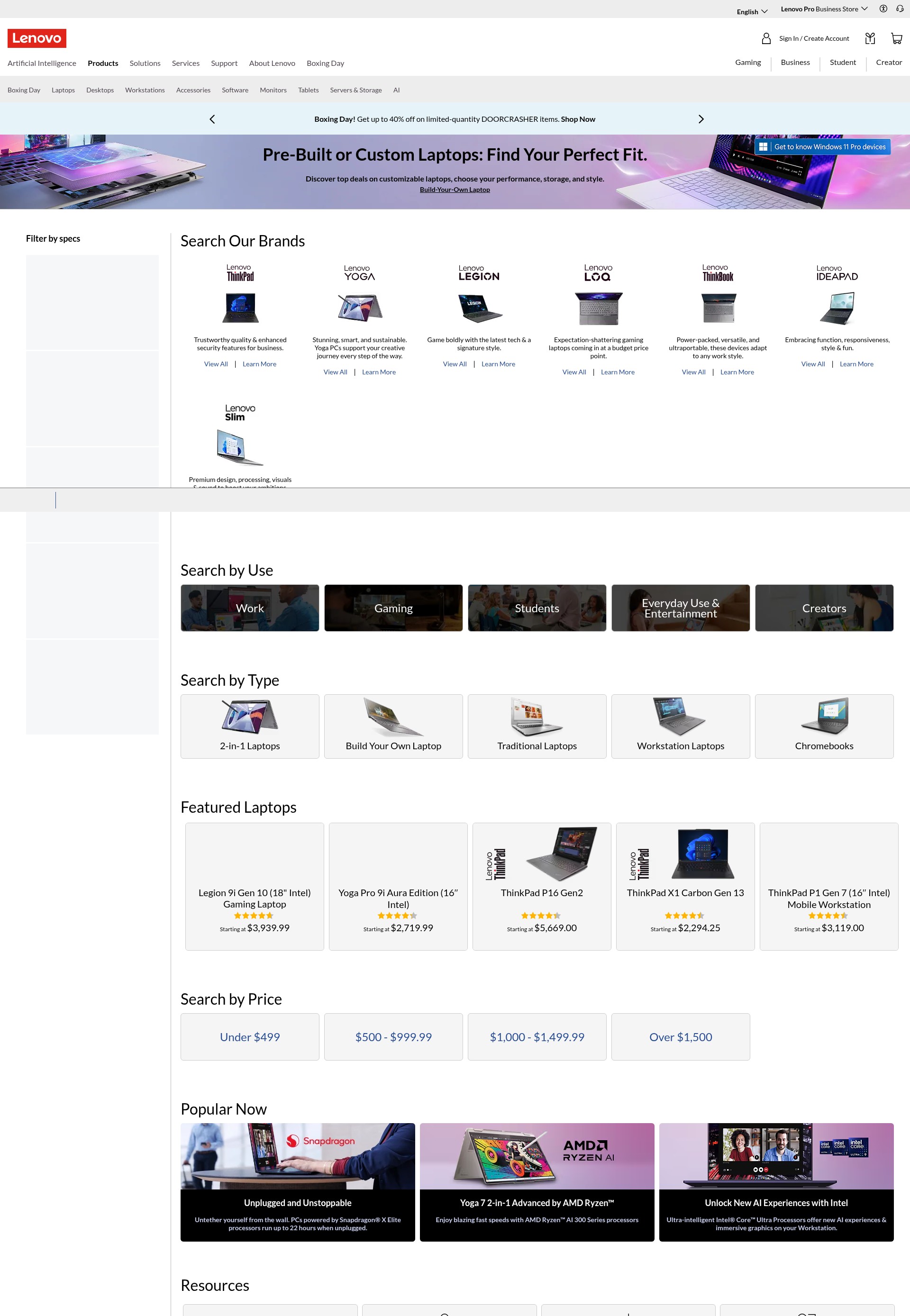 Landing Page