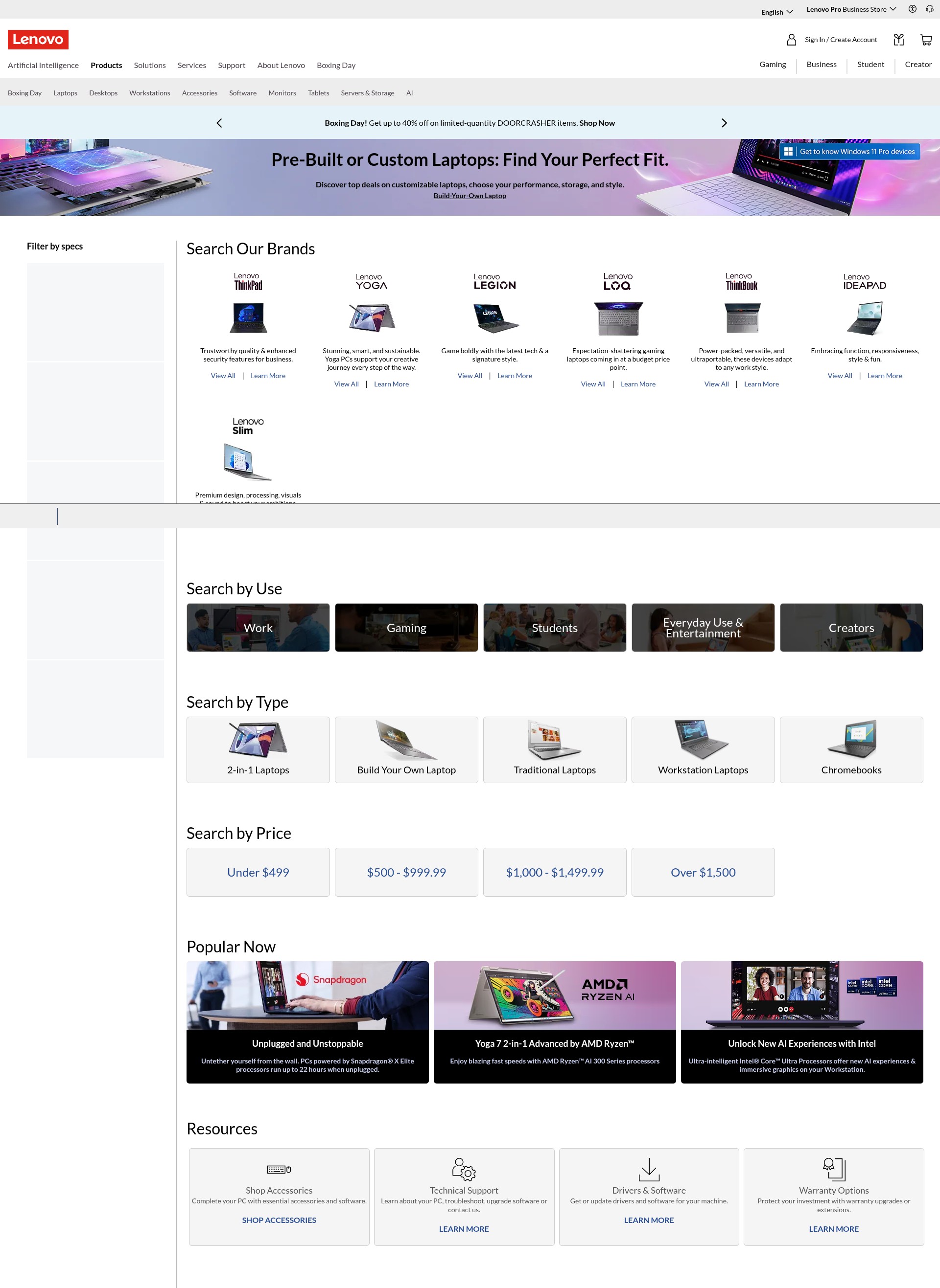 Landing Page