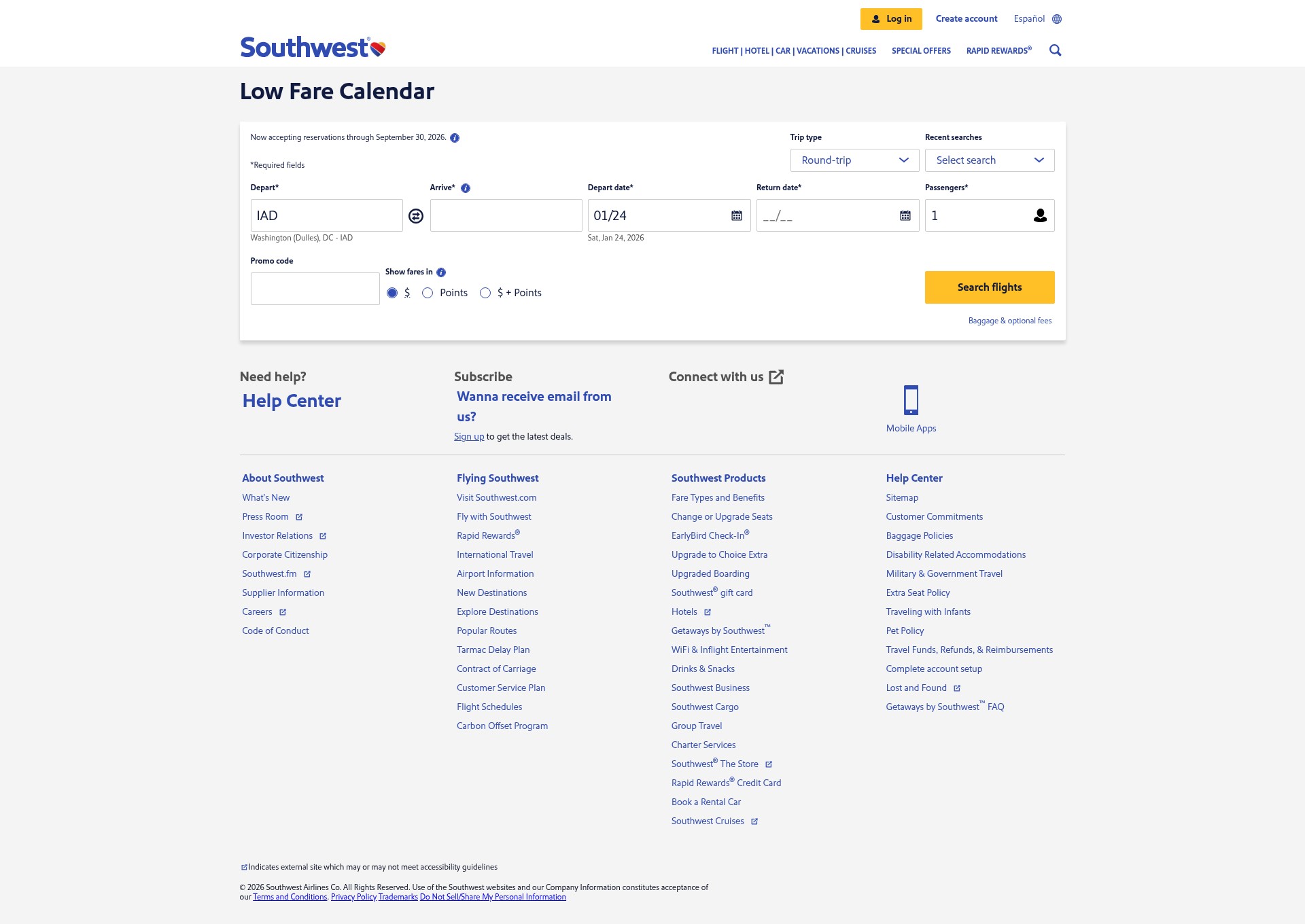Landing Page