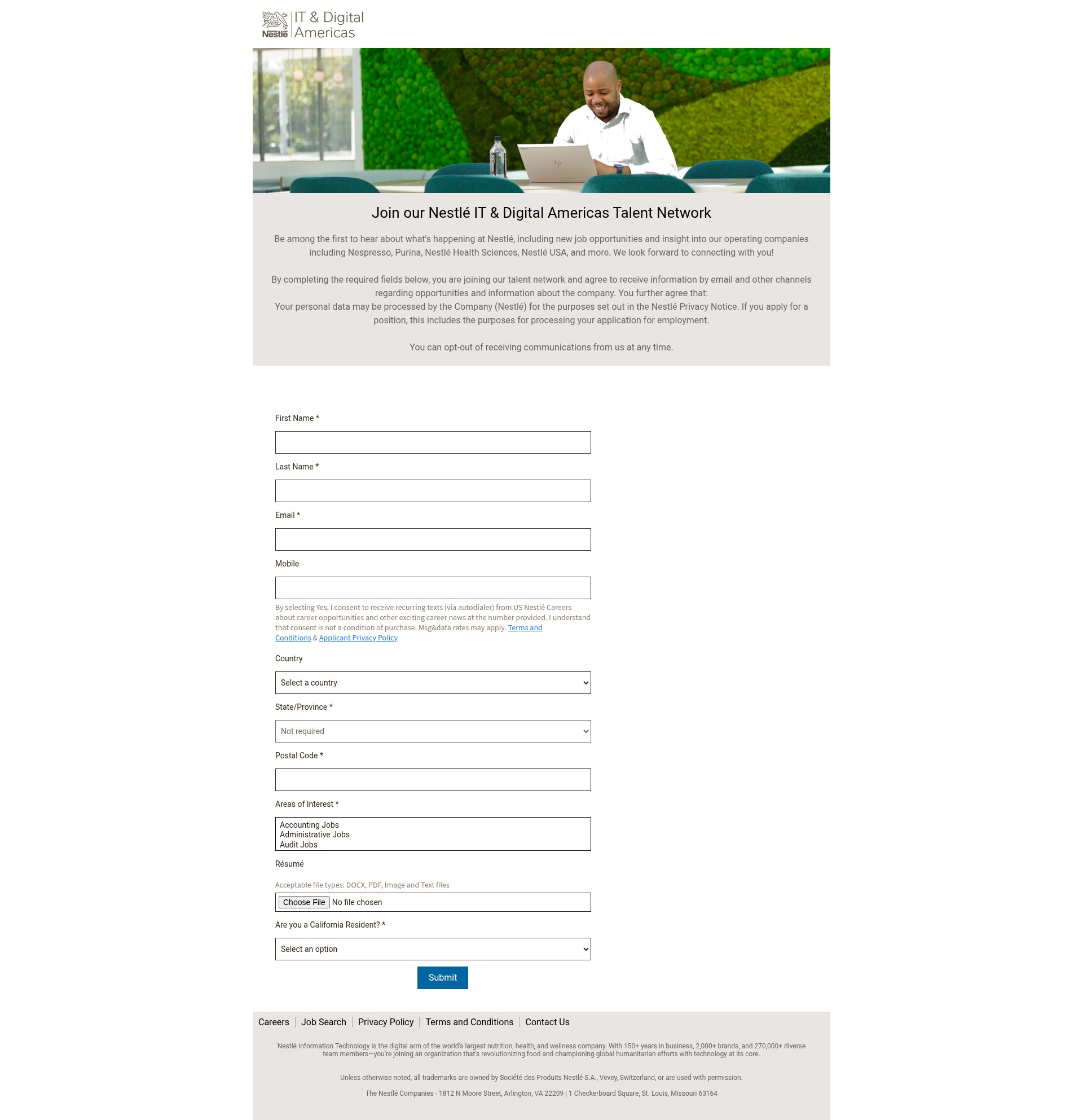 Landing Page
