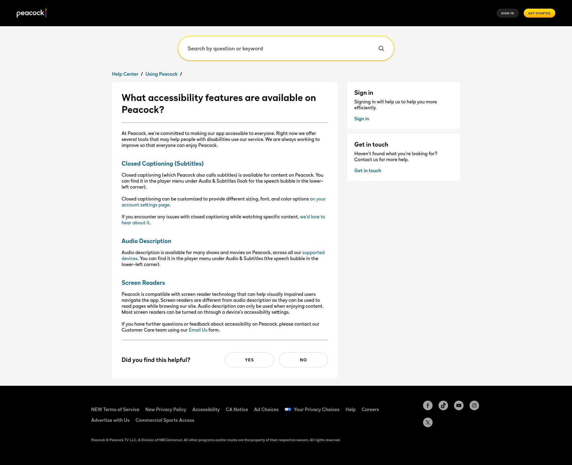 Landing Page