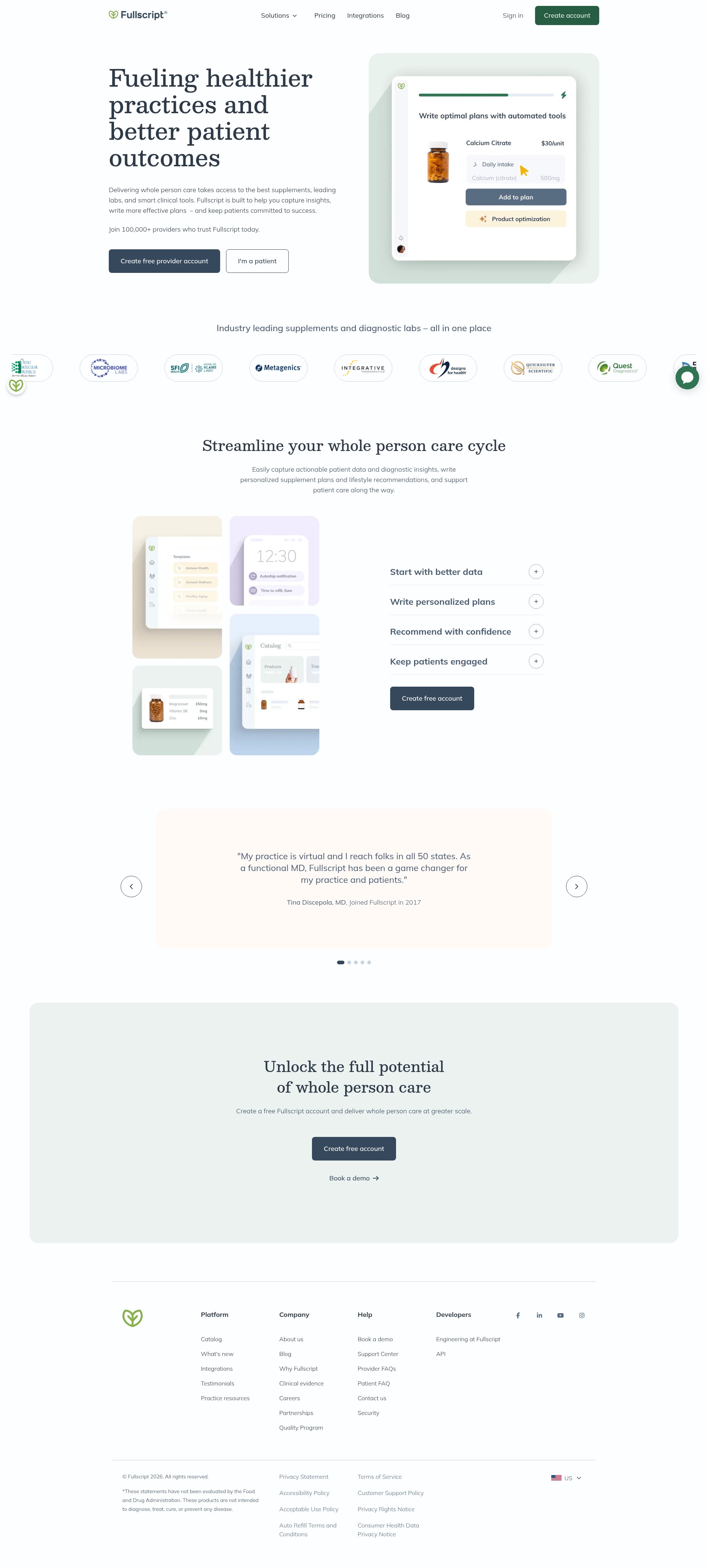 Landing Page