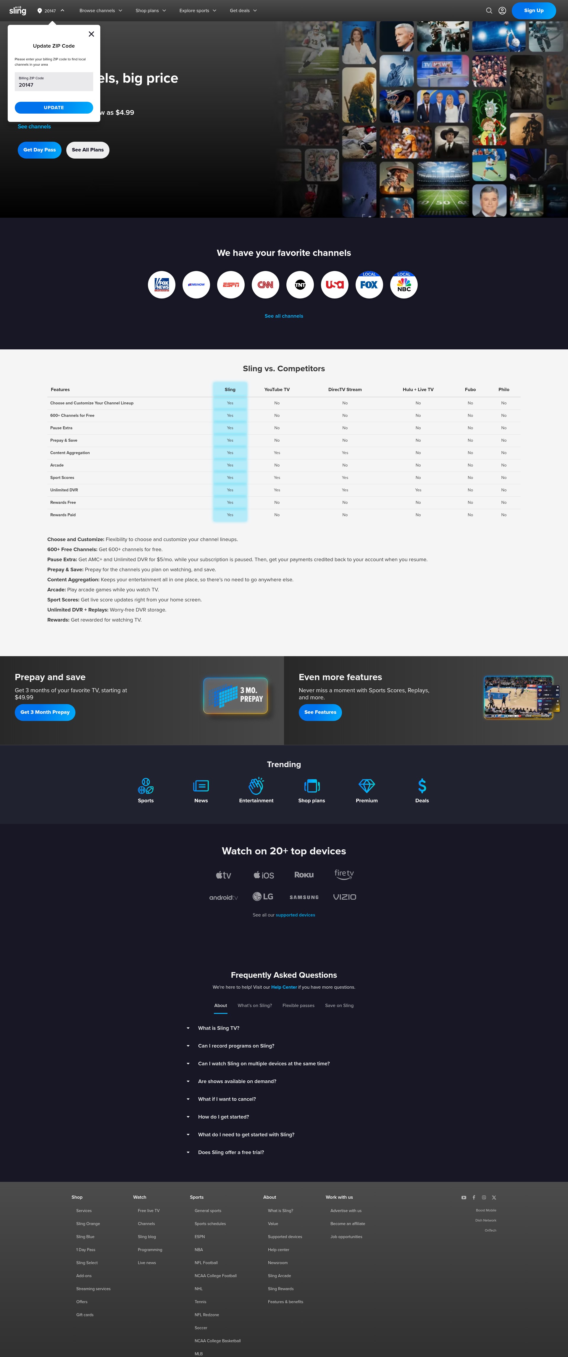 Landing Page