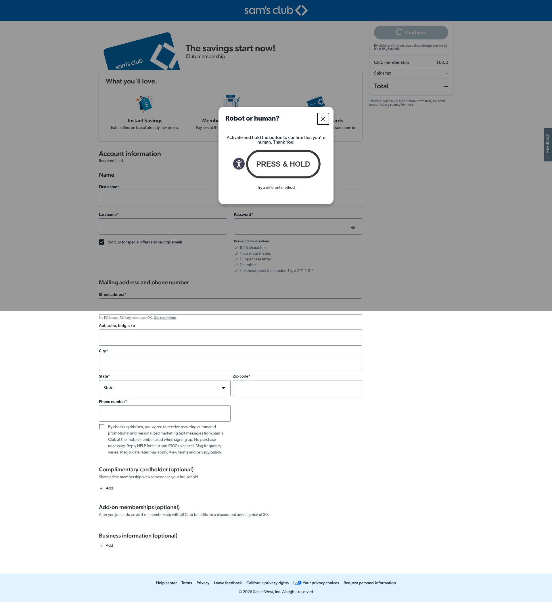 Landing Page