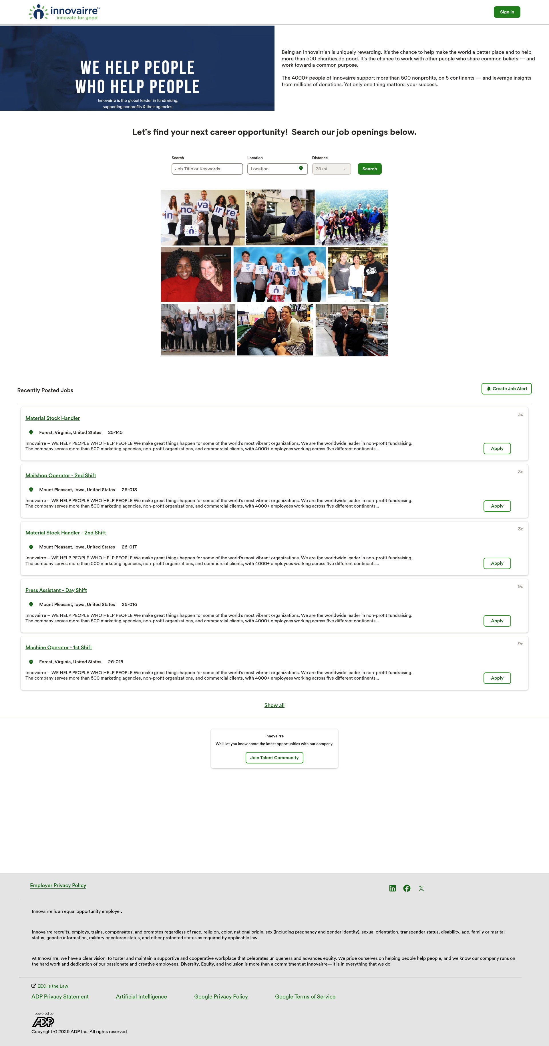 Landing Page