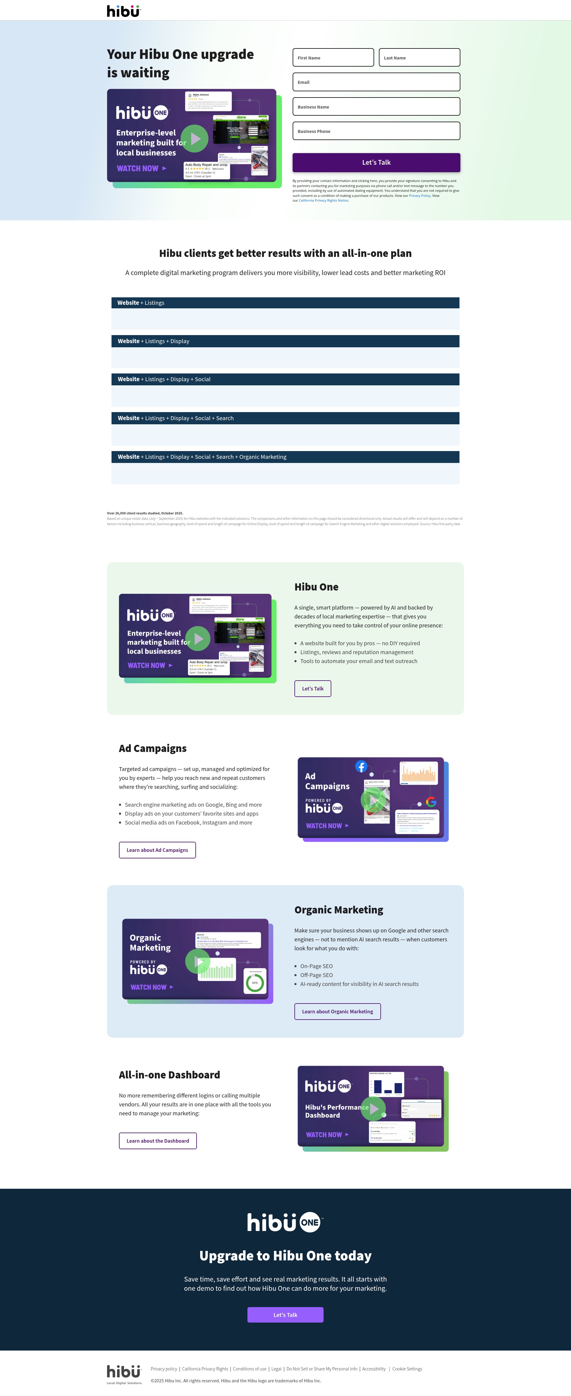 Landing Page