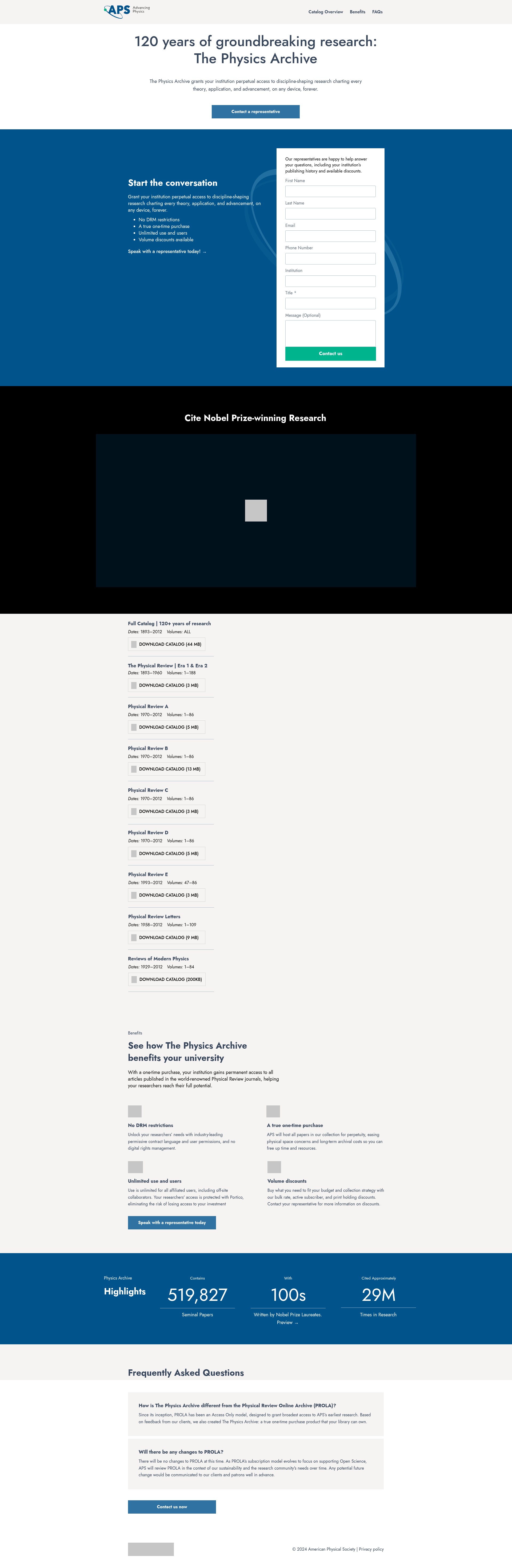 Landing Page