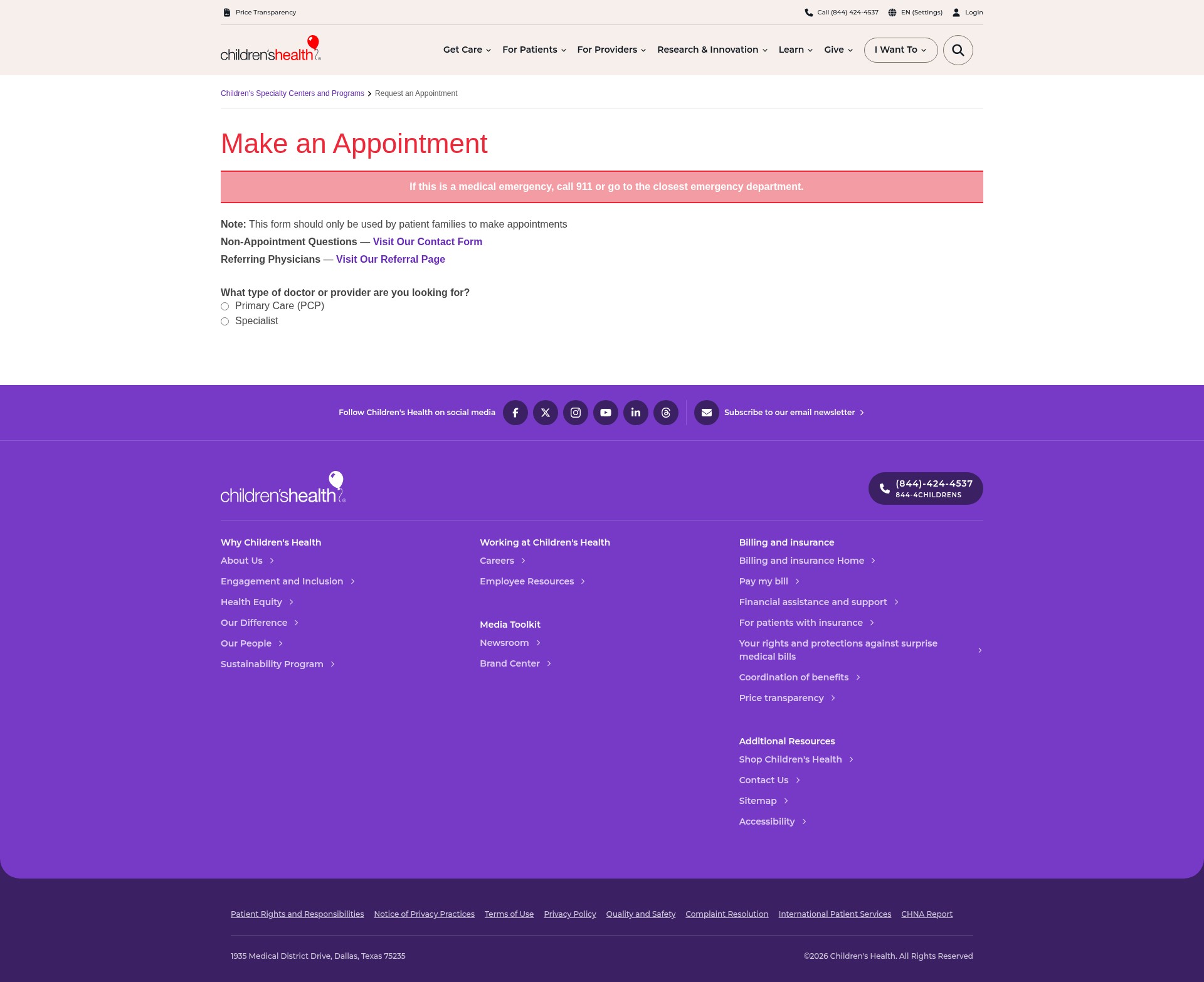 Landing Page