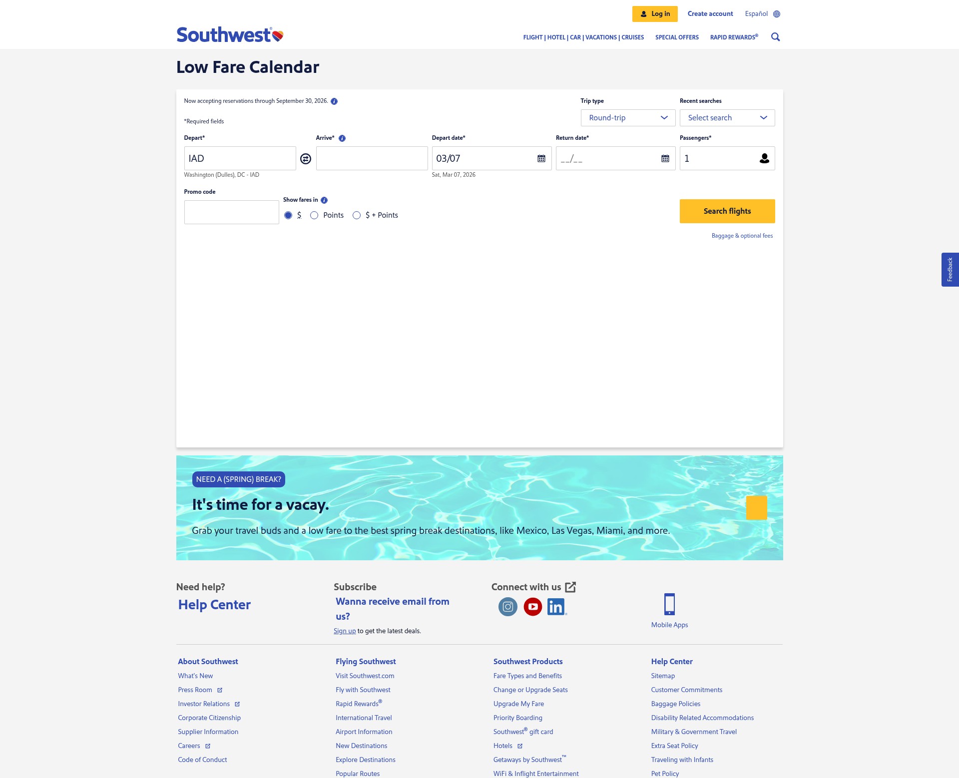 Landing Page
