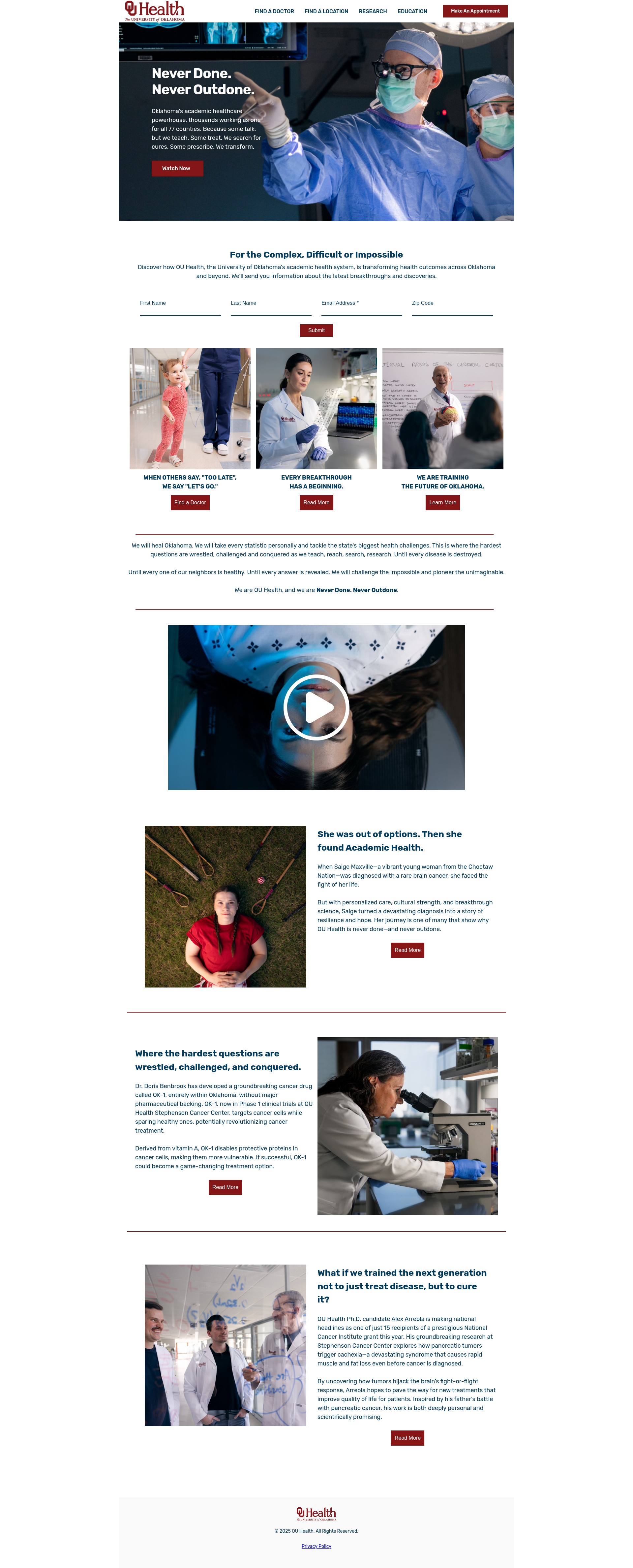 Landing Page