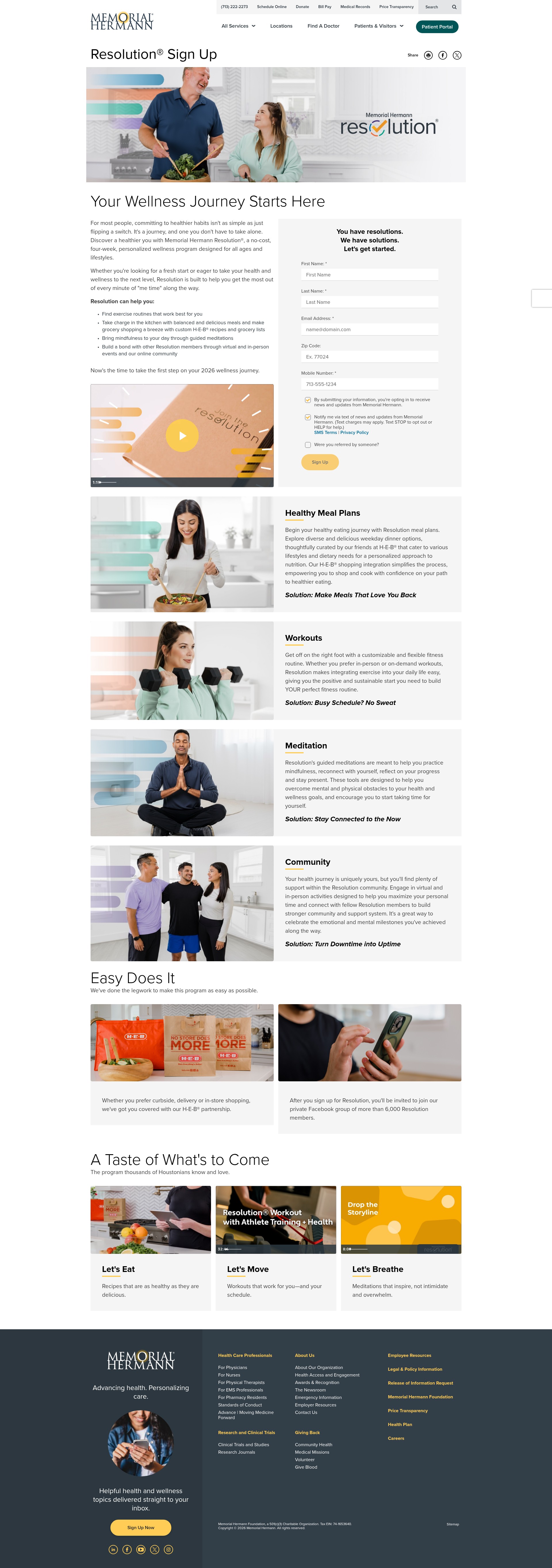 Landing Page