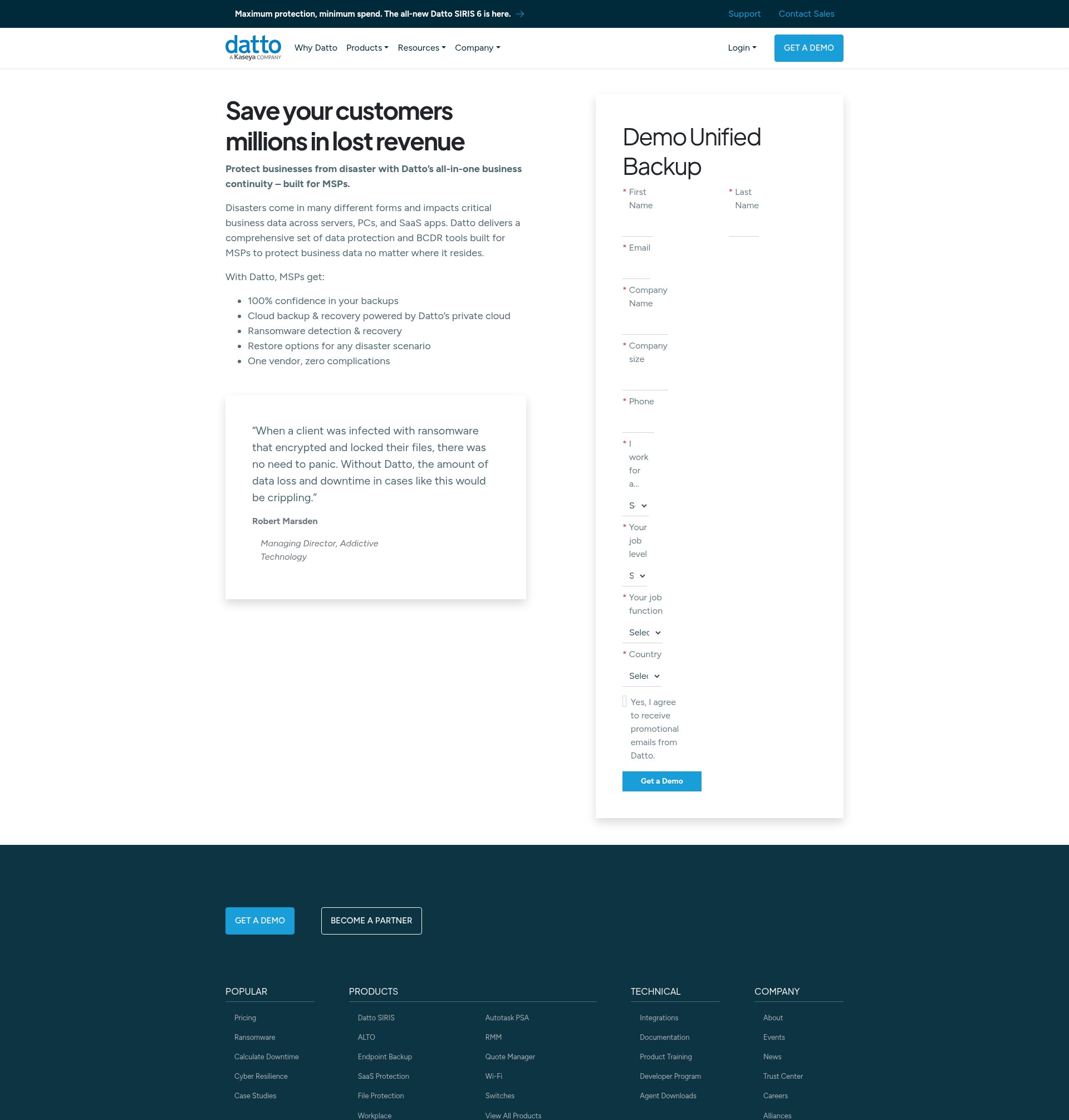 Landing Page