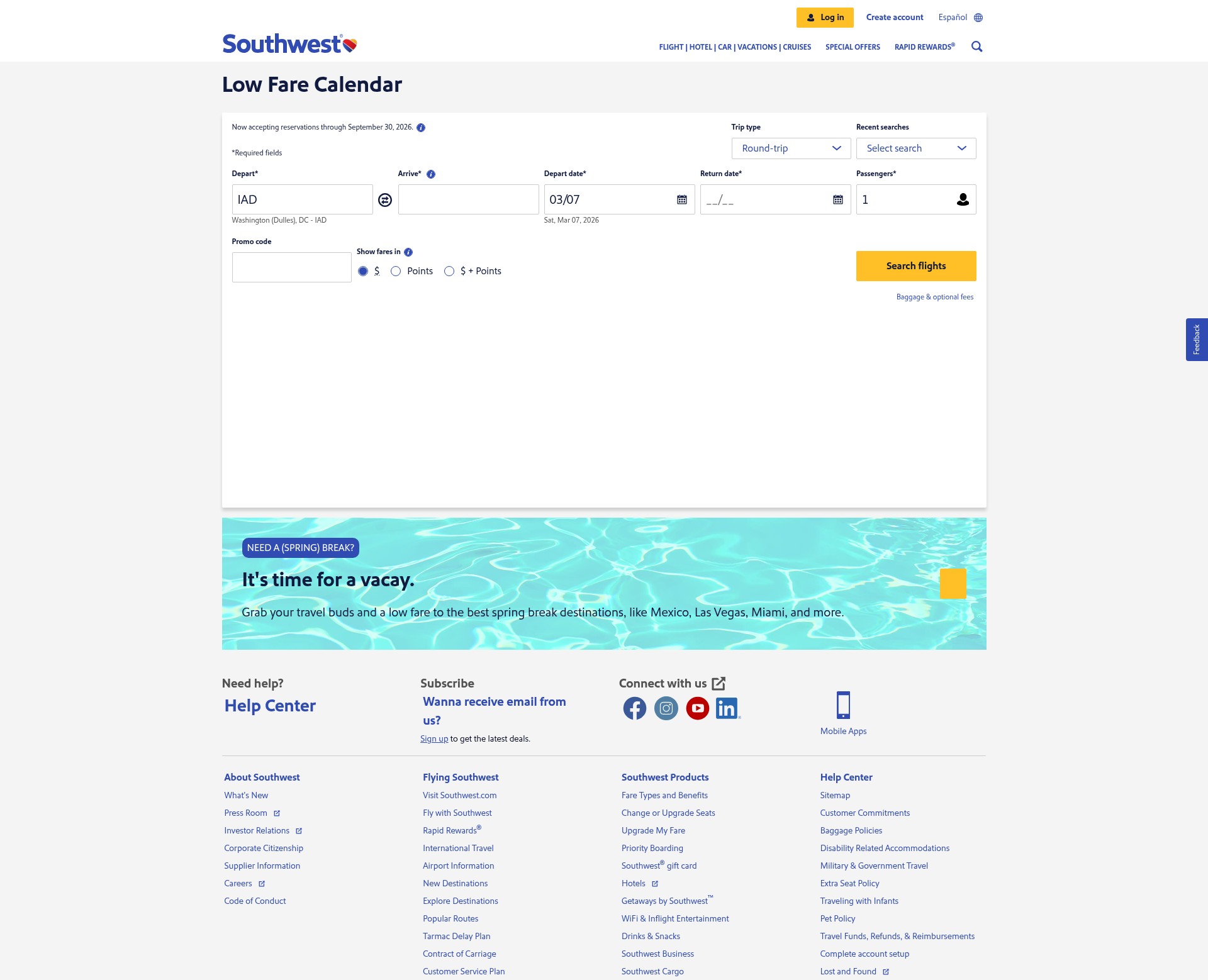 Landing Page