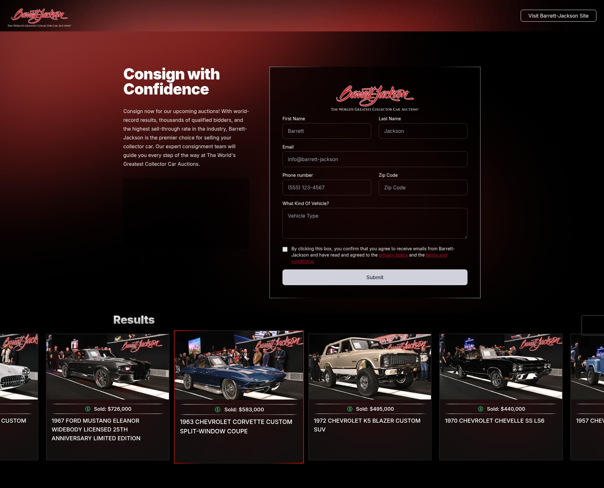 Landing Page