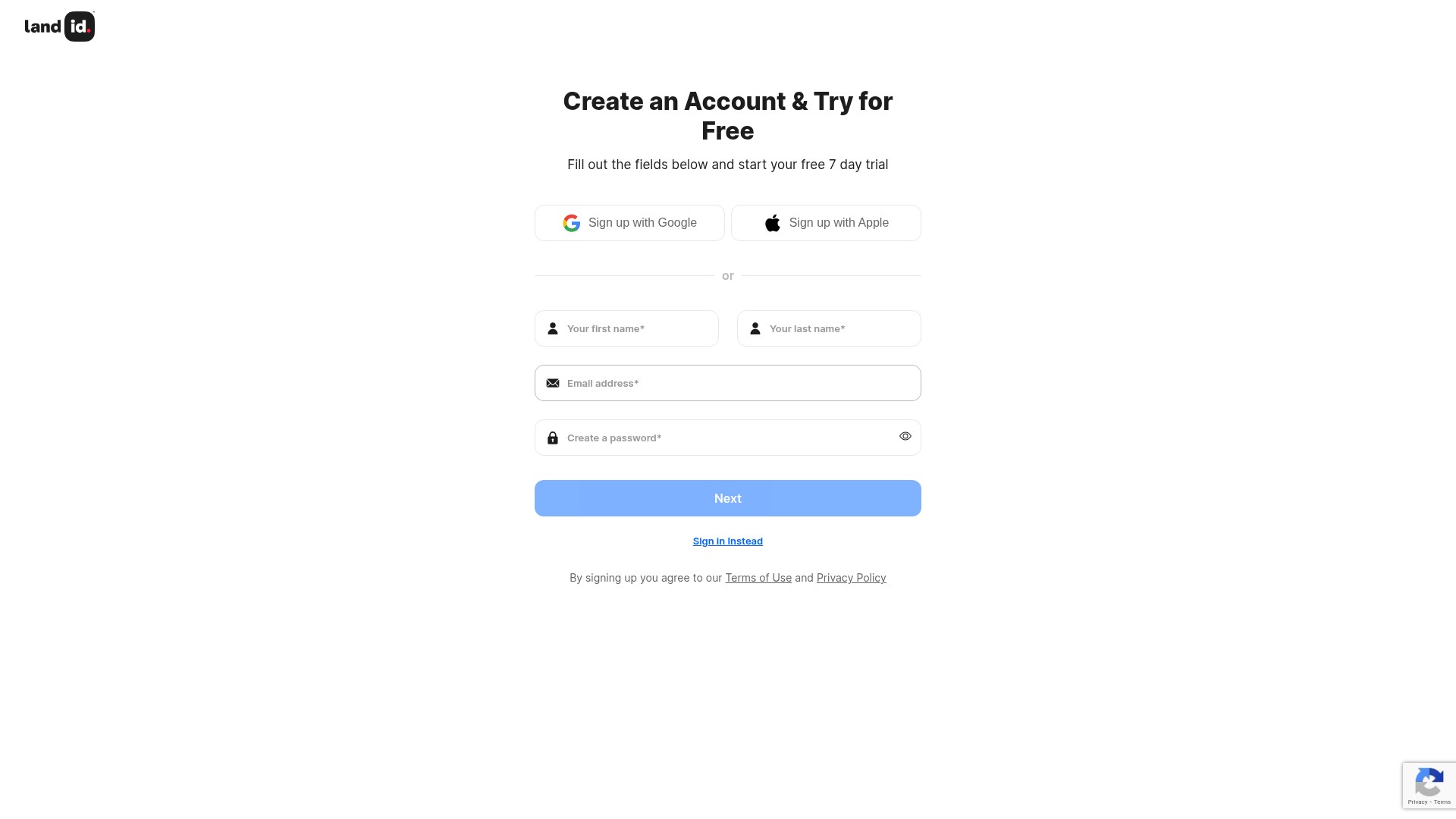 Landing Page