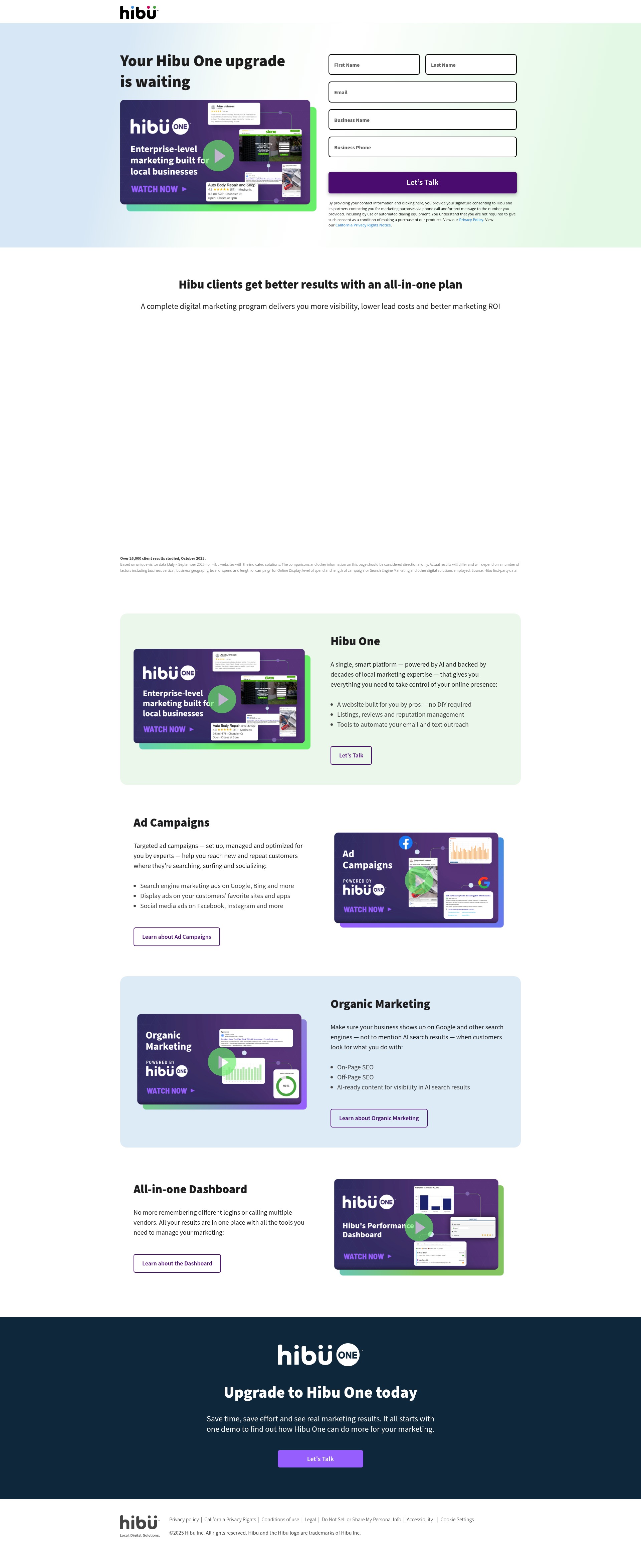 Landing Page
