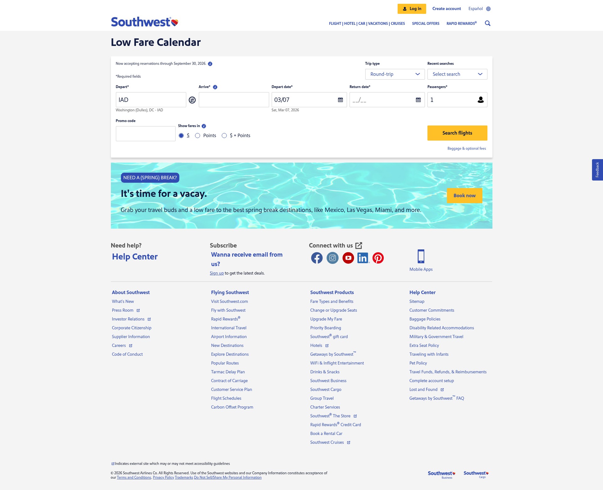 Landing Page