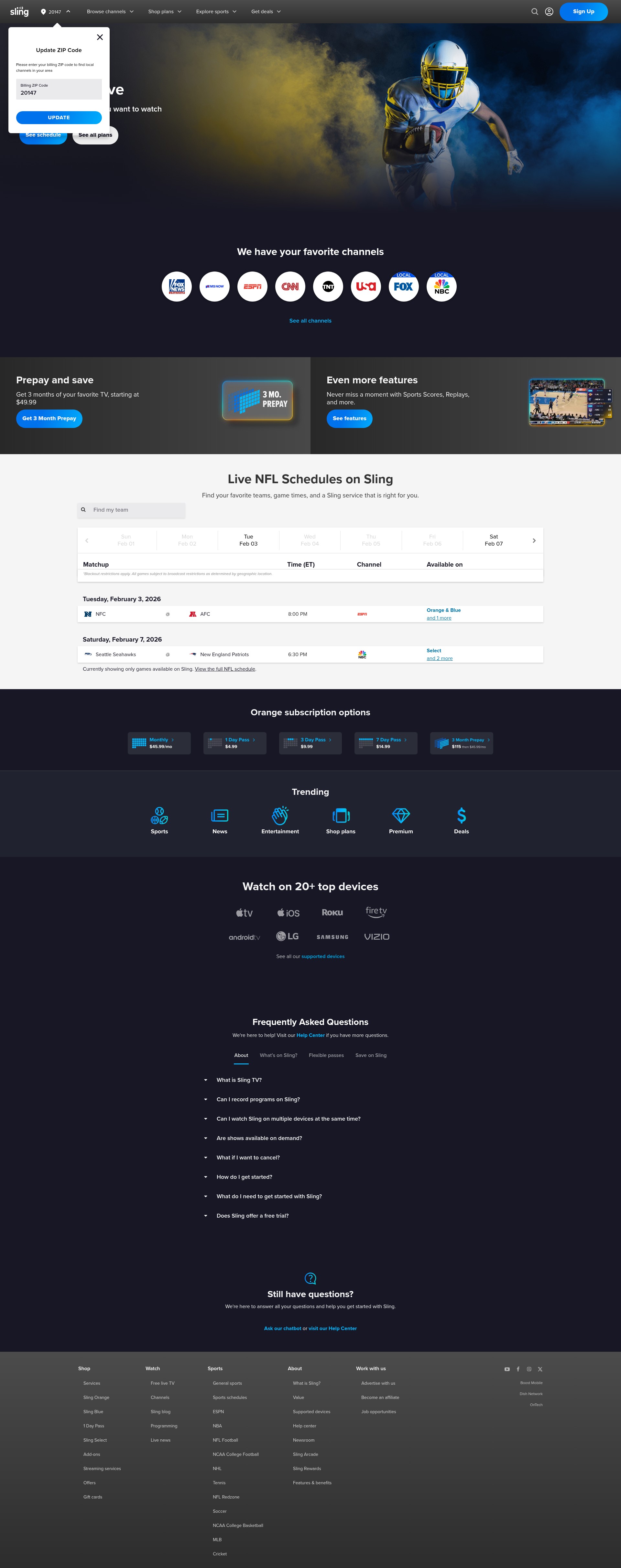 Landing Page