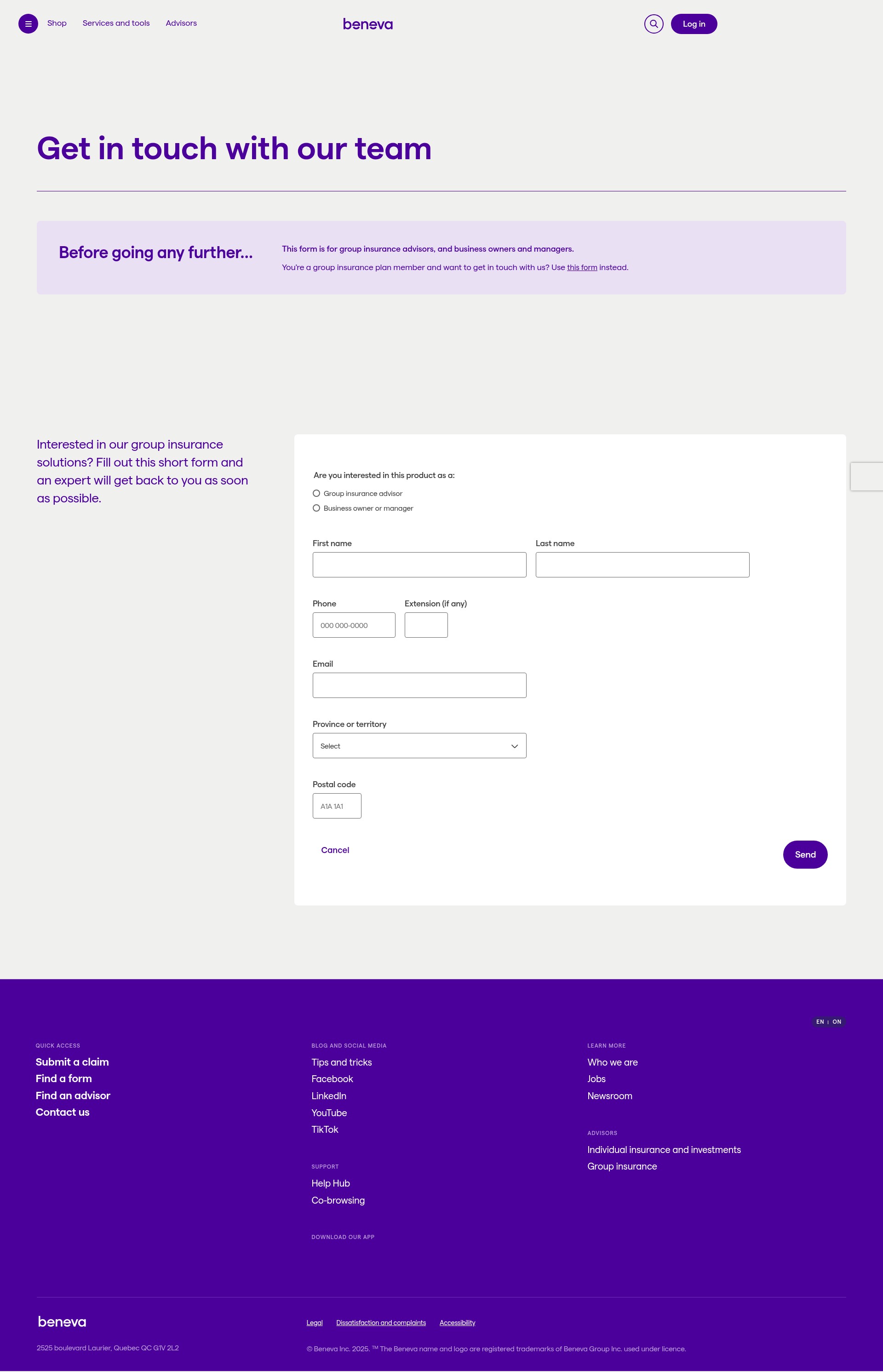 Landing Page