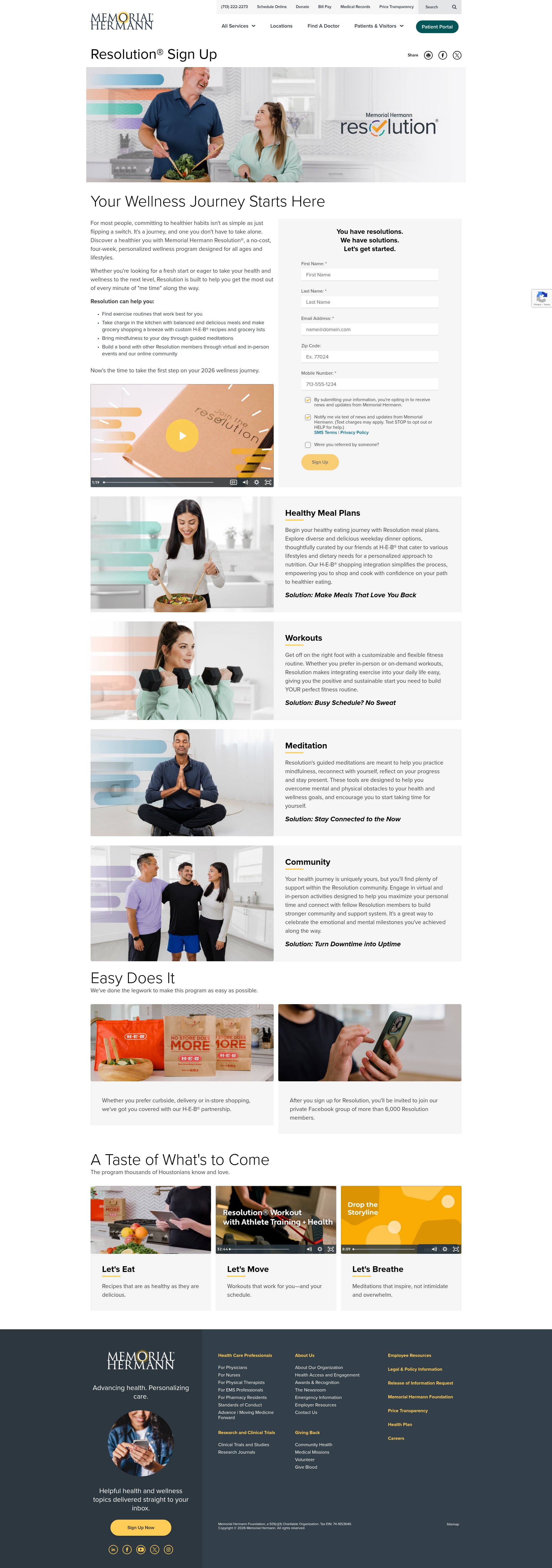 Landing Page