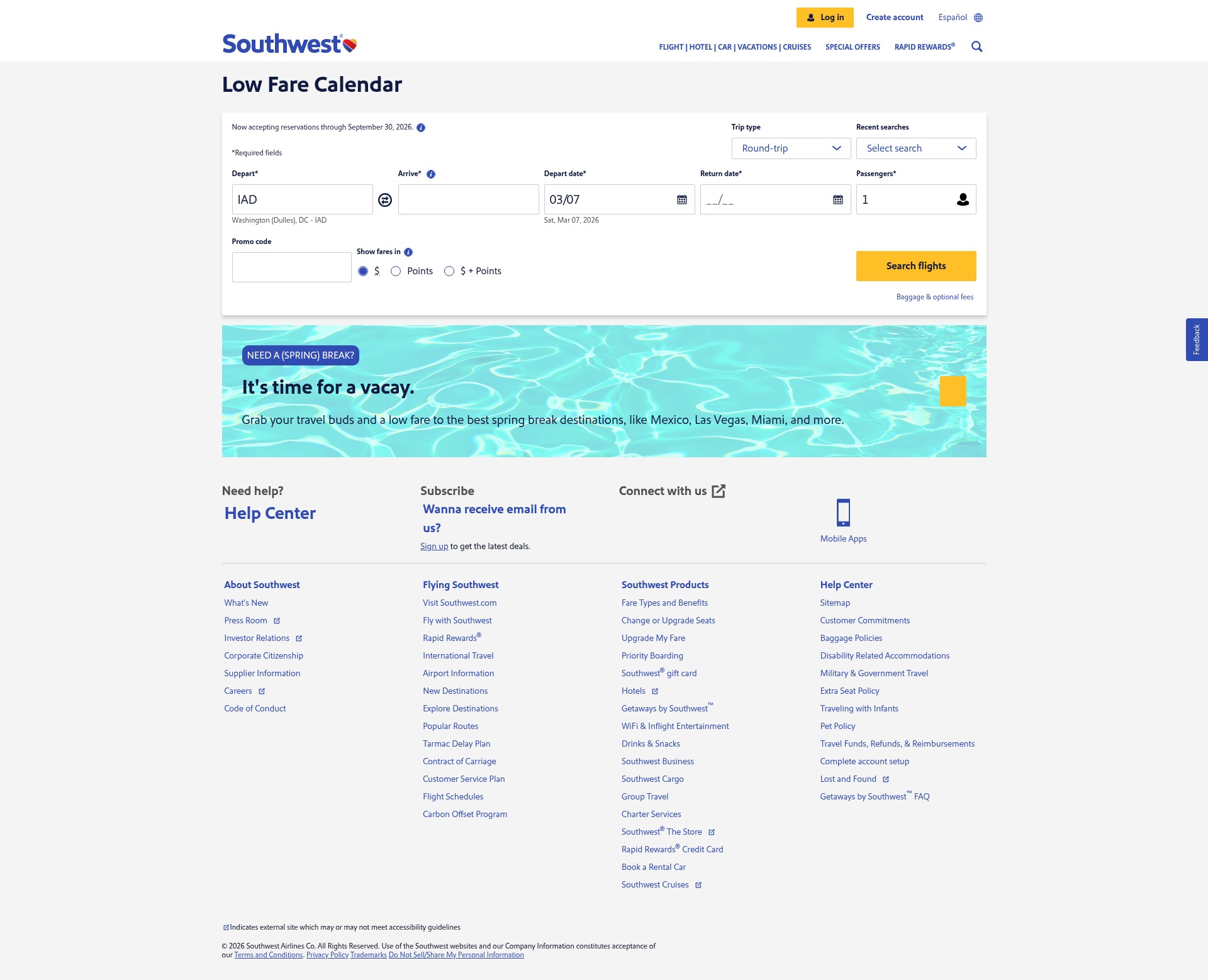 Landing Page